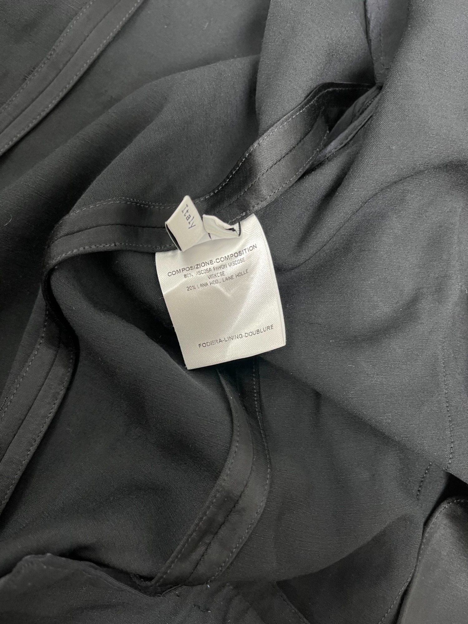 Balenciaga by Nicolas Ghesquière S/S 2006 Black Viscosa Blazer Size M / US 6-8 / IT 42-44 - 9 Thumbnail