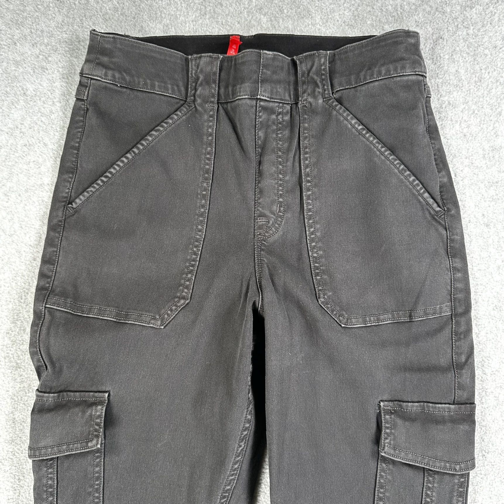 Spanx Spanx Pants Womens Large Gray Cargo Tapered Leg Pull On Elastic Waist Casual Size 36" / US 14 / IT 50 - 4 Thumbnail