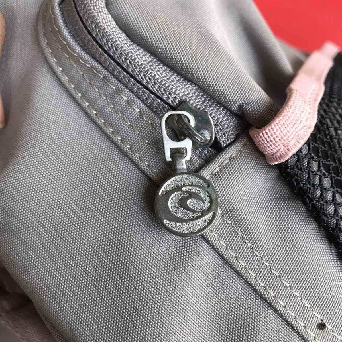 Hysteric Glamour × Rip Curl Rip Curl Shoulder Big messenger Bag Grey and pink chloe sev Size ONE SIZE - 8 Thumbnail