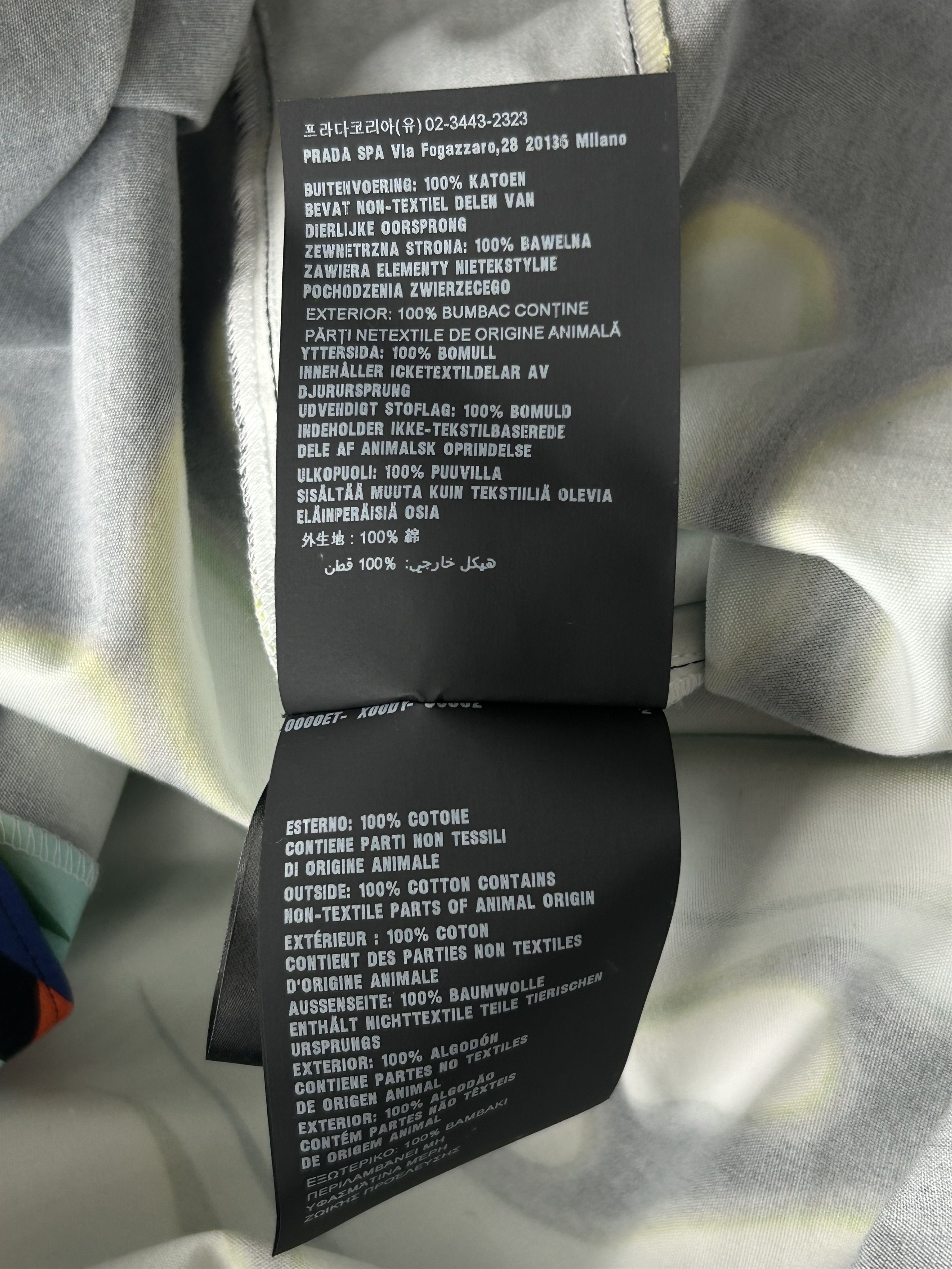 Prada Prada White Flames Split Button Up Shirt Size US XXL / EU 58 / 5 - 5 Thumbnail