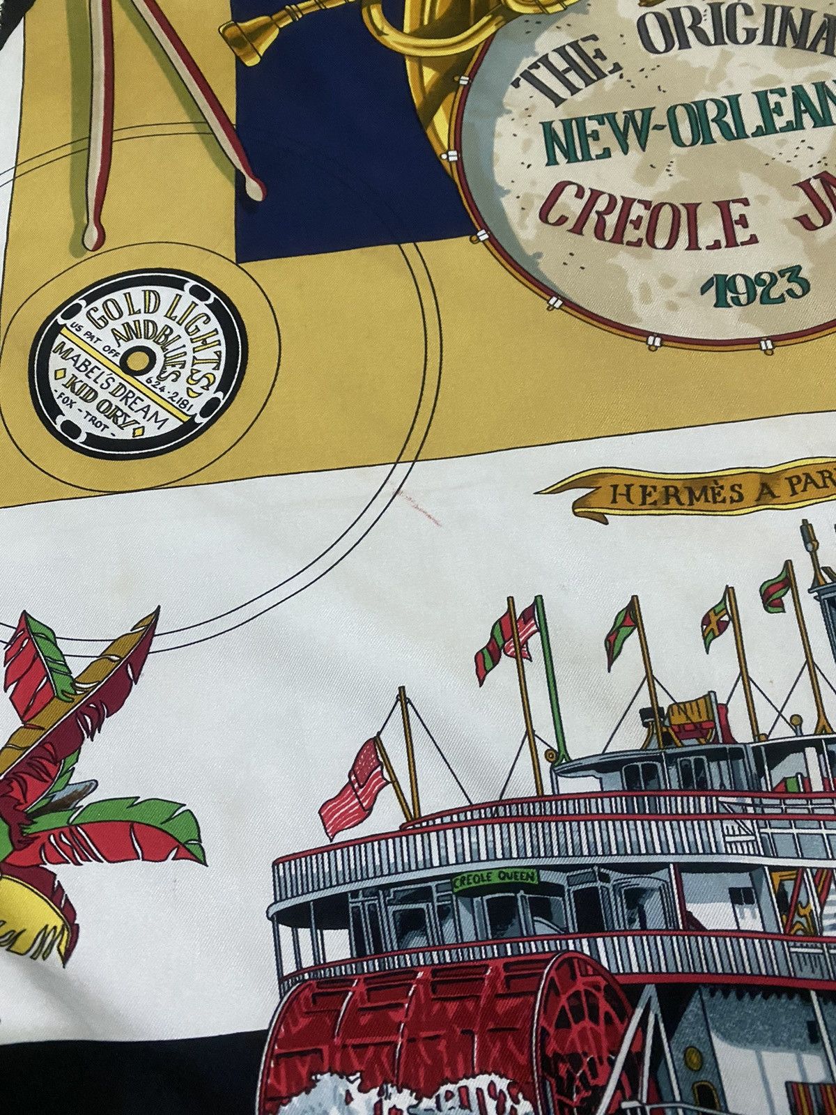 Hermes Vintage 90’s Hermes by Loic Dubigeon Silk 90 Scarf Size ONE SIZE - 14 Thumbnail