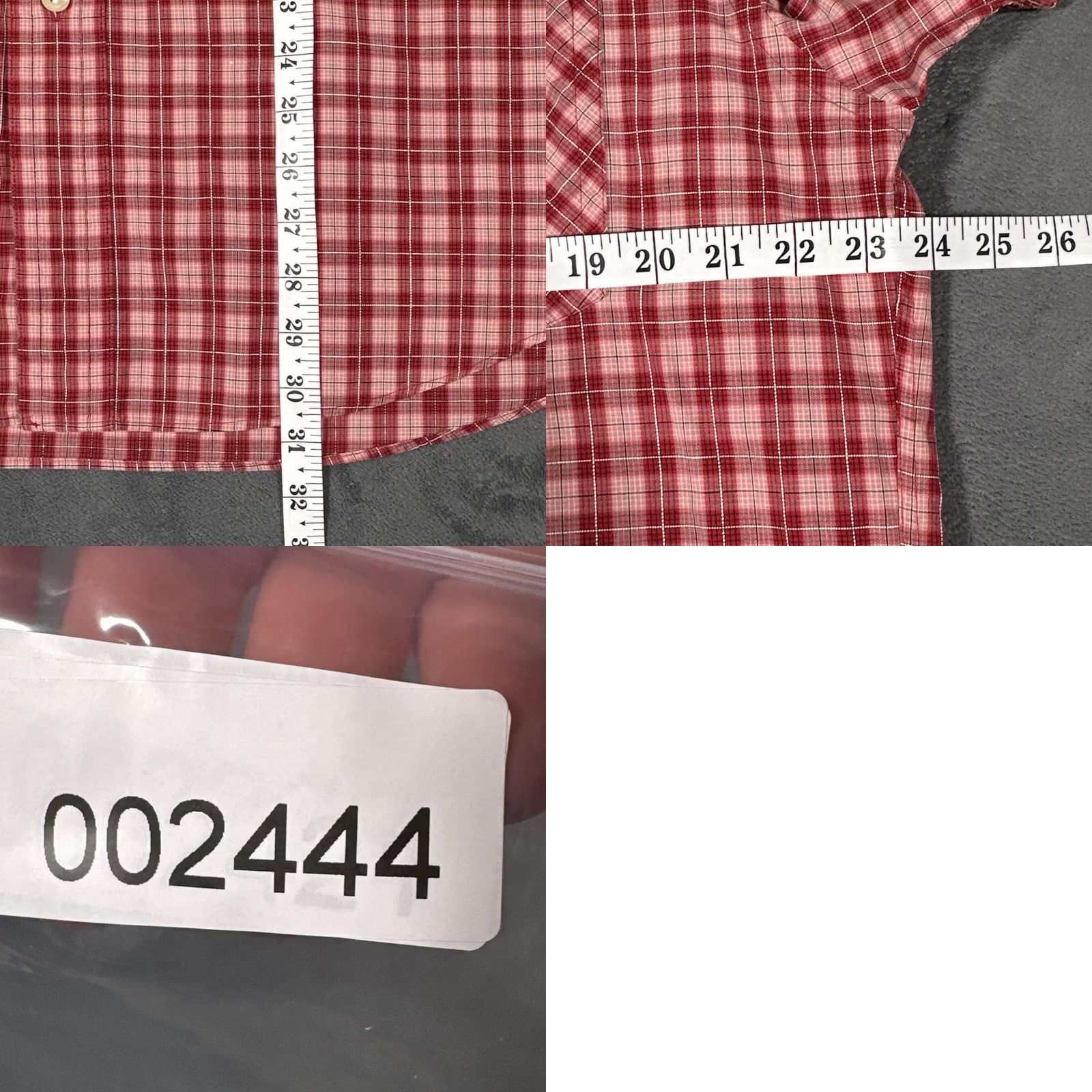 J.Crew VINTAGE J.CREW Shirt Mens Large Red Plaid Cotton Button-Down Oarsman Casual Size US L / EU 52-54 / 3 - 9 Thumbnail