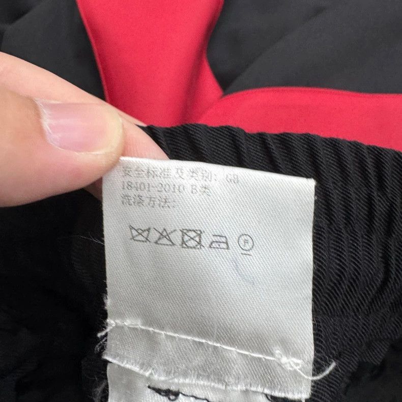 Givenchy Givenchy Black and red spliced wool casual pants Size US XL / EU 56 / 4 - 5 Thumbnail