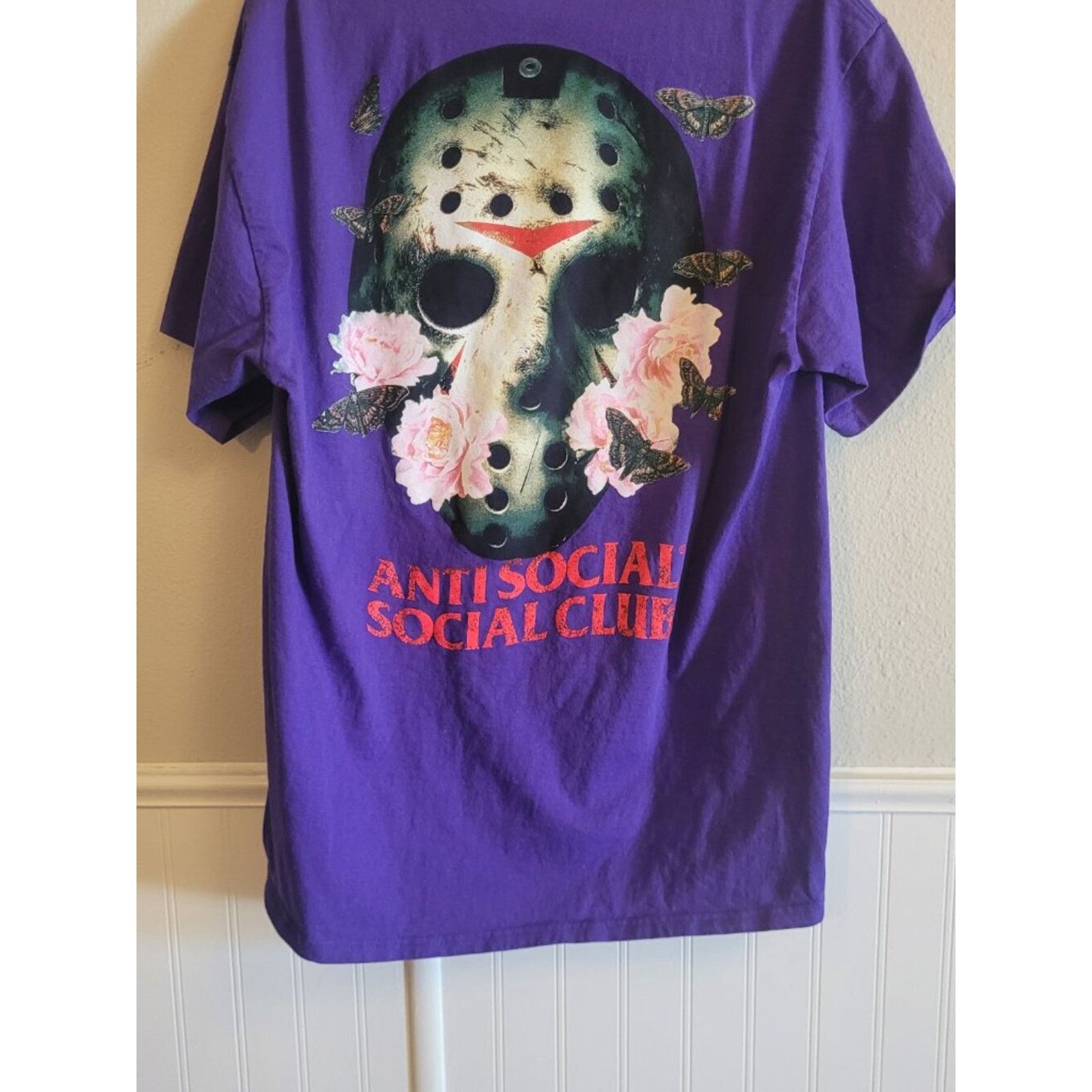 Anti Social Social Club Anti Social Social Club Jason Mask Purple Graphic Tee L Size US L / EU 52-54 / 3 - 4 Thumbnail