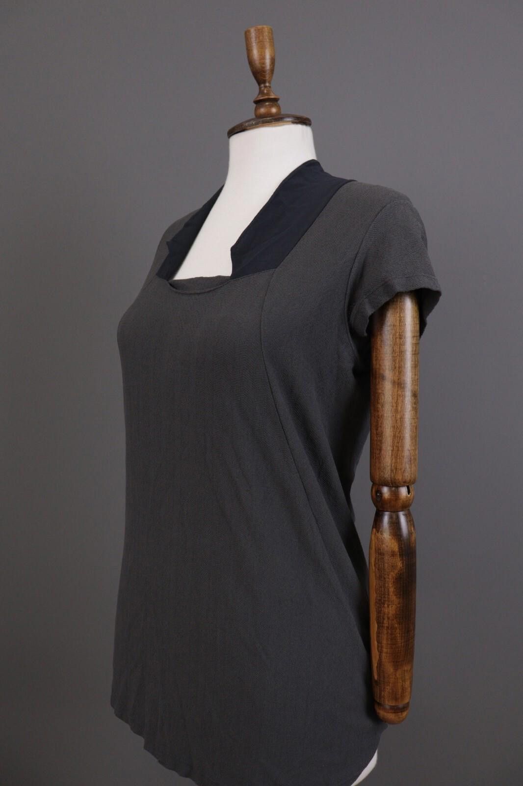 Designer Transit Par Such 212 Gray Summer Top Shirt Size 3 / L Size M / US 6-8 / IT 42-44 - 7 Thumbnail