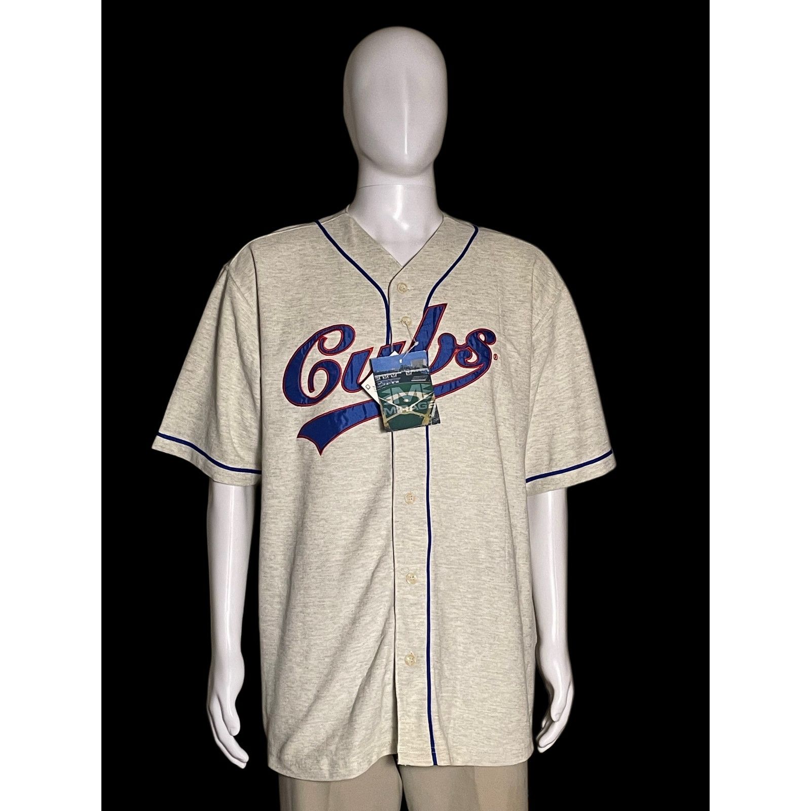 Mirage Rare Mirage MLB Chicago Cubs Sosa 21 Baseball Jersey Y2K Size US L / EU 52-54 / 3 - 1 Thumbnail