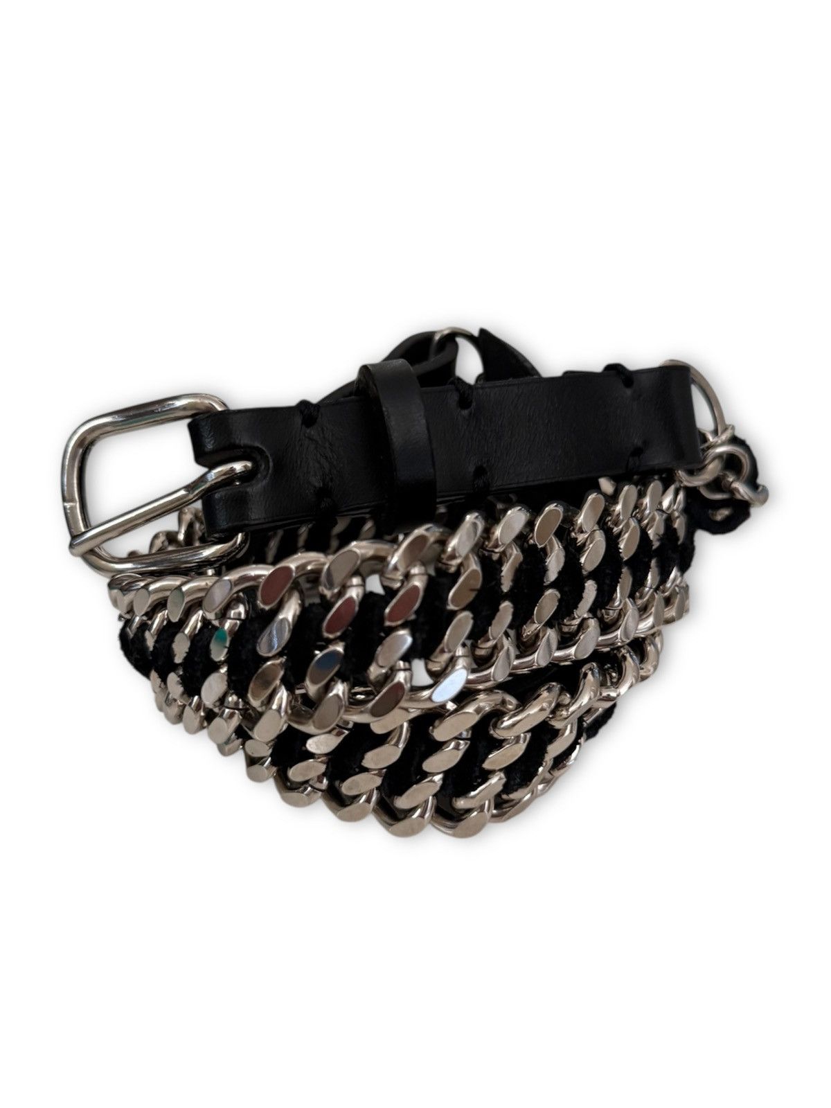 Balmain 2010 “Heavy Metal” Belt Size 34 - 1 Thumbnail