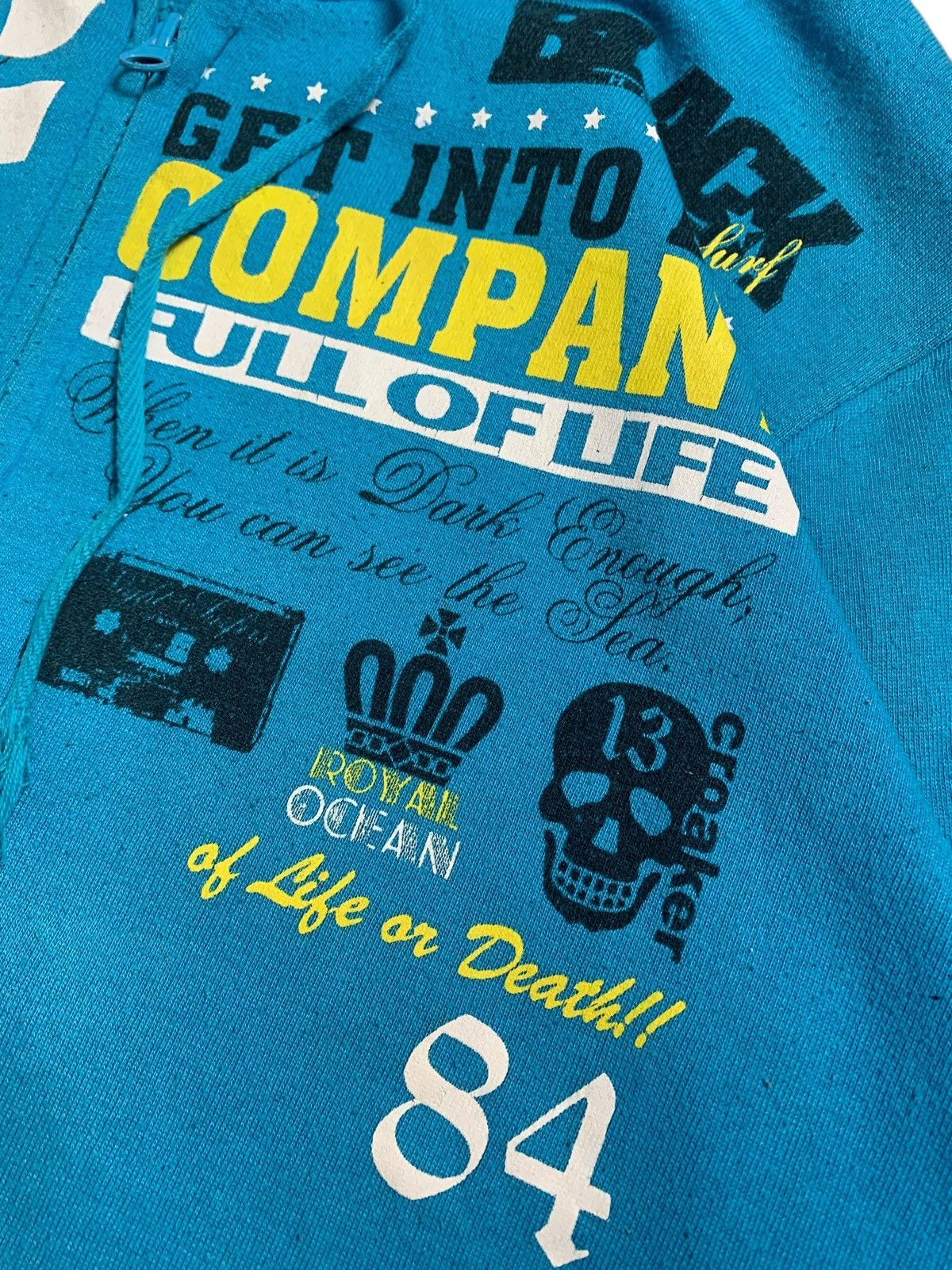 Hysteric Glamour 1990s RUDE GARRET SKULL SURF POEM ZIP HOODIE IFSIX LGB STYLE Size US XL / EU 56 / 4 - 5 Thumbnail