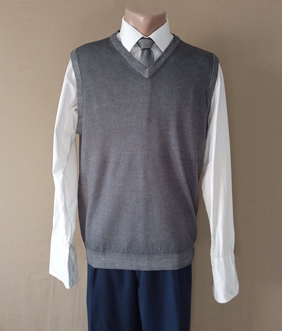 Zanieri Zanieri Lana Wool Grey Mens Vest Size XL Size US XL / EU 56 / 4 - 1 Thumbnail