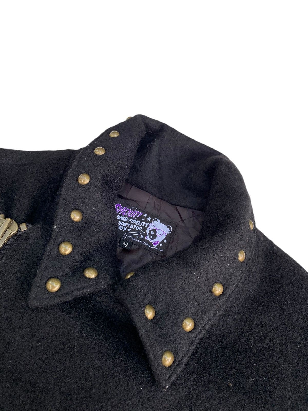Japanese Brand × Vintage Vtg PUNK Wool Jacket Double Collar Size M / US 6-8 / IT 42-44 - 5 Thumbnail