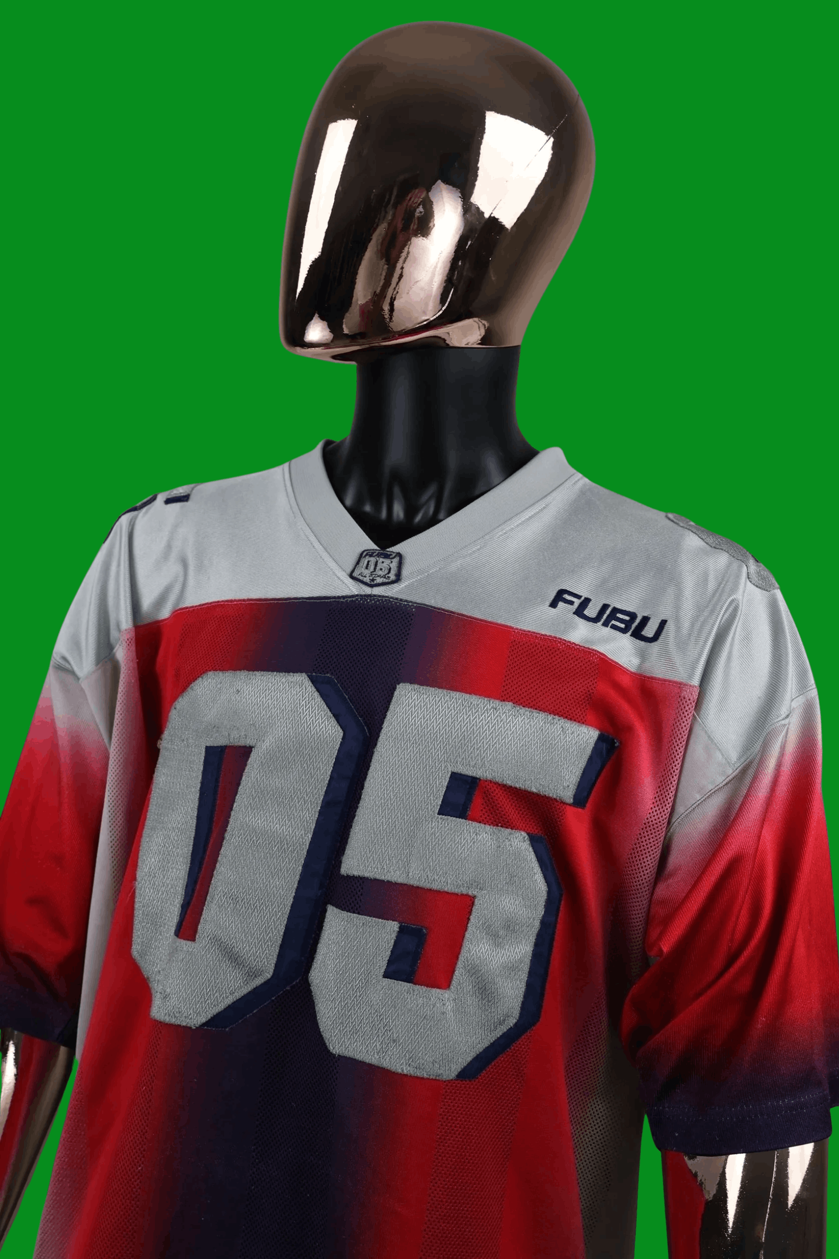 Fubu FUBU Sport 05 Football Jersey Blue Red White Champions Y2K Size US XXL / EU 58 / 5 - 2 Thumbnail