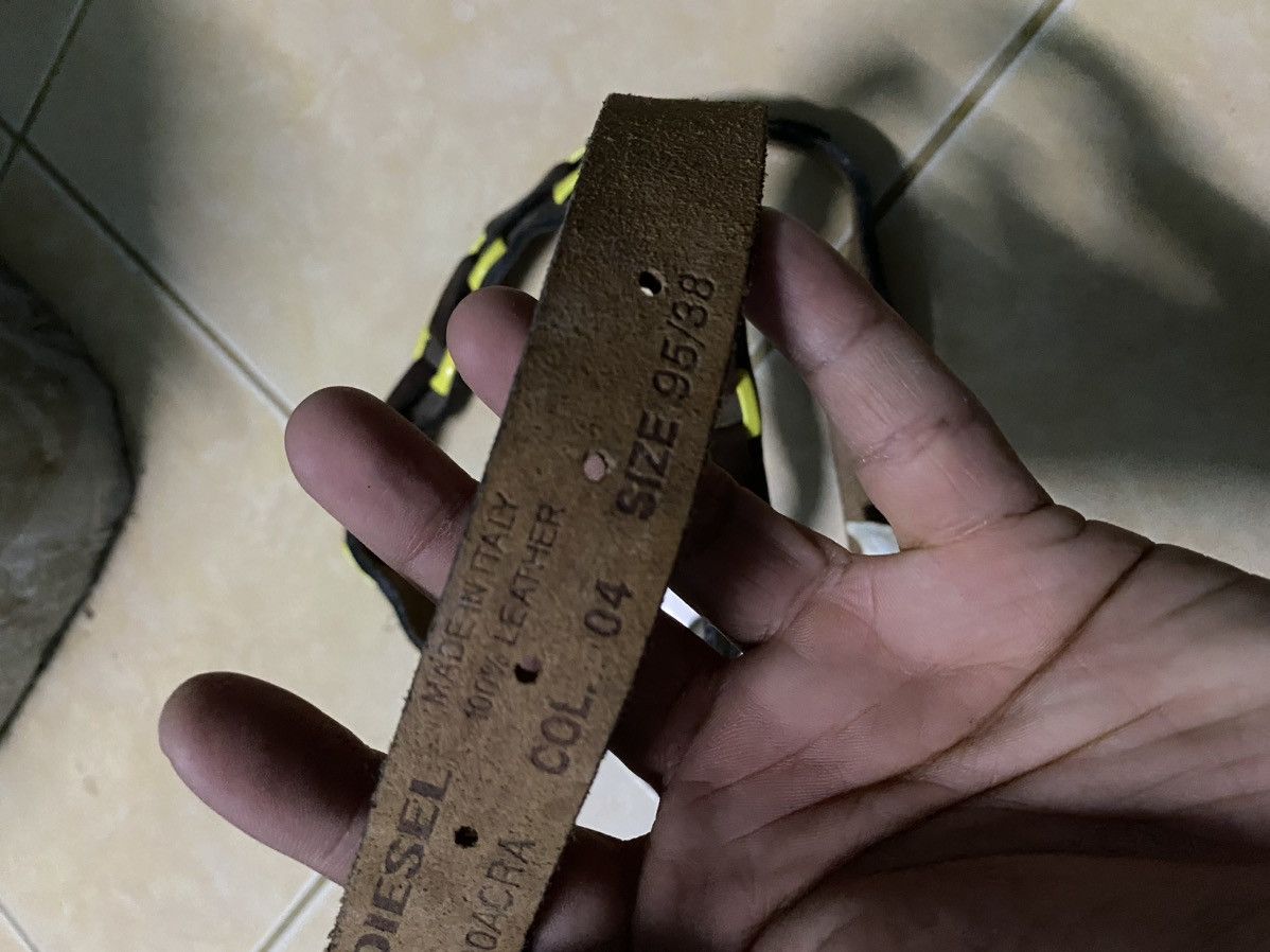 Diesel × Vintage Vtg Belt Diesel Leather Size ONE SIZE - 7 Thumbnail