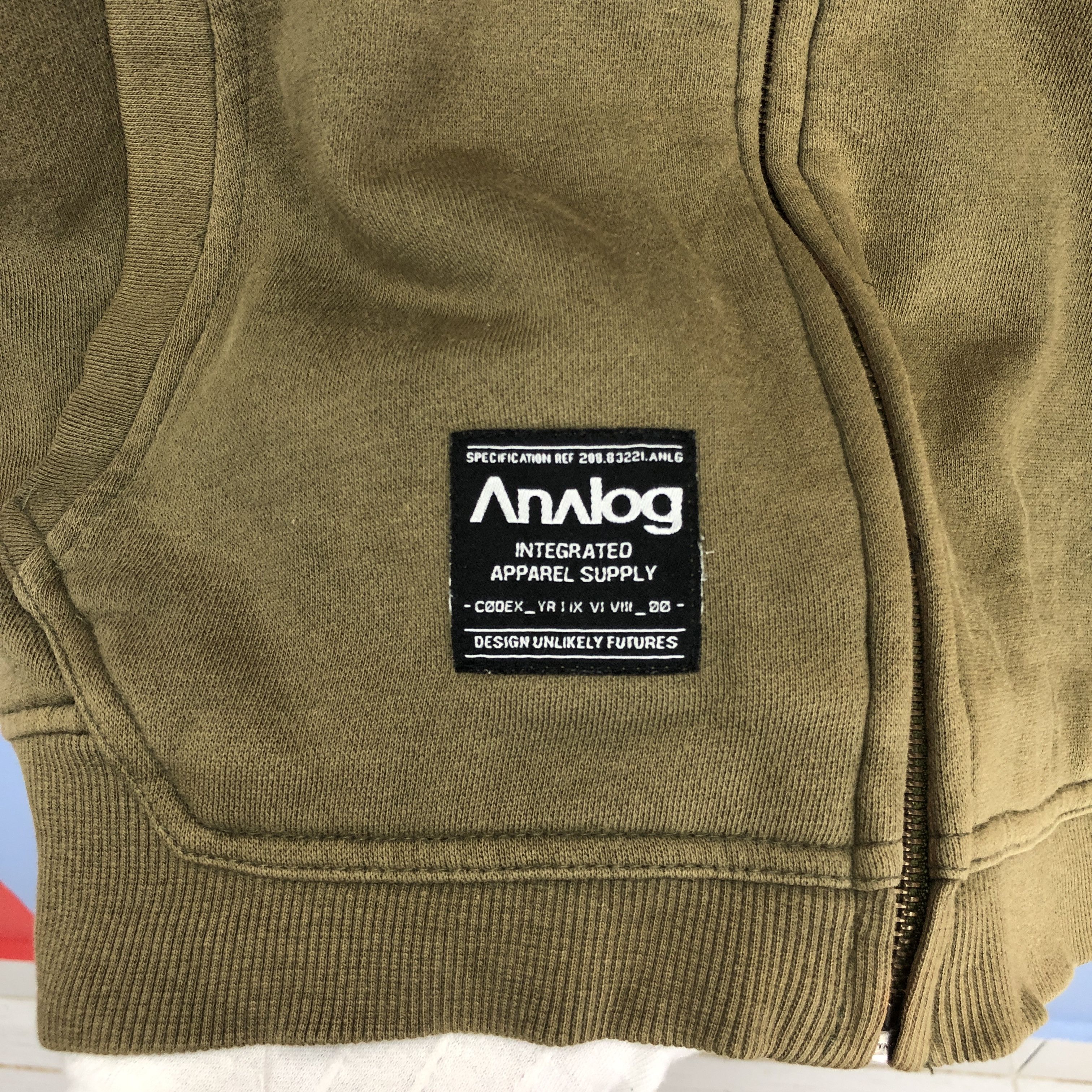 Analog ANALOG Zipper Hoodie #1590/01 Size US L / EU 52-54 / 3 - 4 Thumbnail
