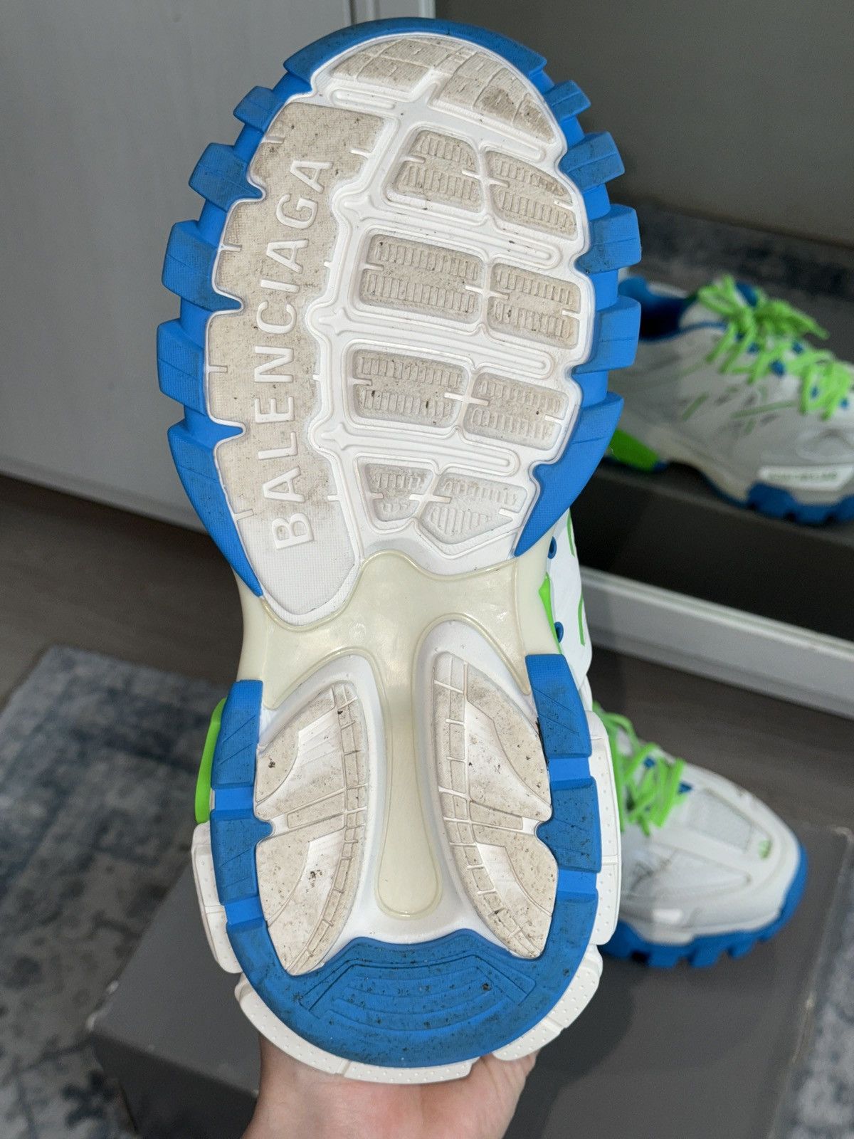 Balenciaga Balenciaga Track WHITE/GREEN/BLUE Size US 7 / EU 40 - 7 Thumbnail