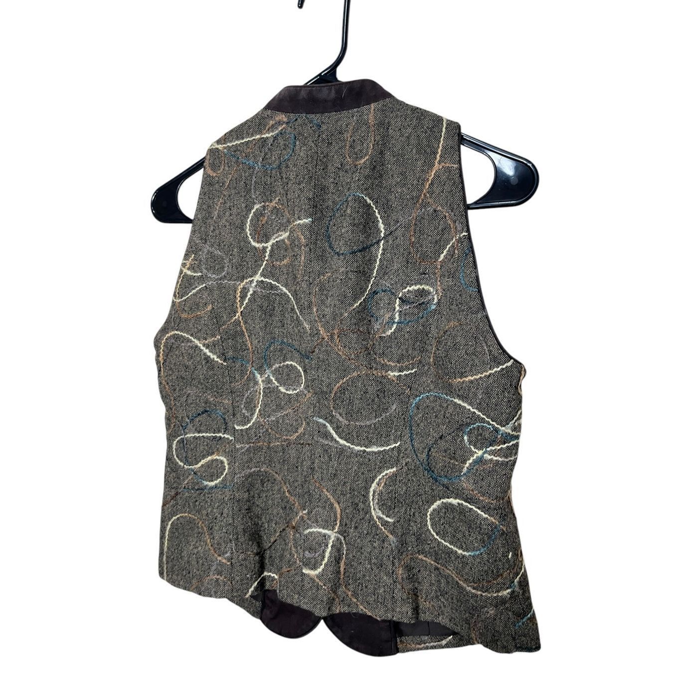 Coldwater Creek Vintage Coldwater Creek Brown Embroidered Vest Size 4 Size S / US 4 / IT 40 - 5 Thumbnail