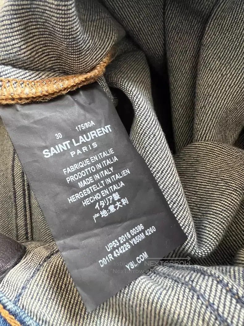 Saint Laurent Paris Saint Laurent D02 Slim Fit Jeans. Size US 30 / EU 46 - 9 Thumbnail