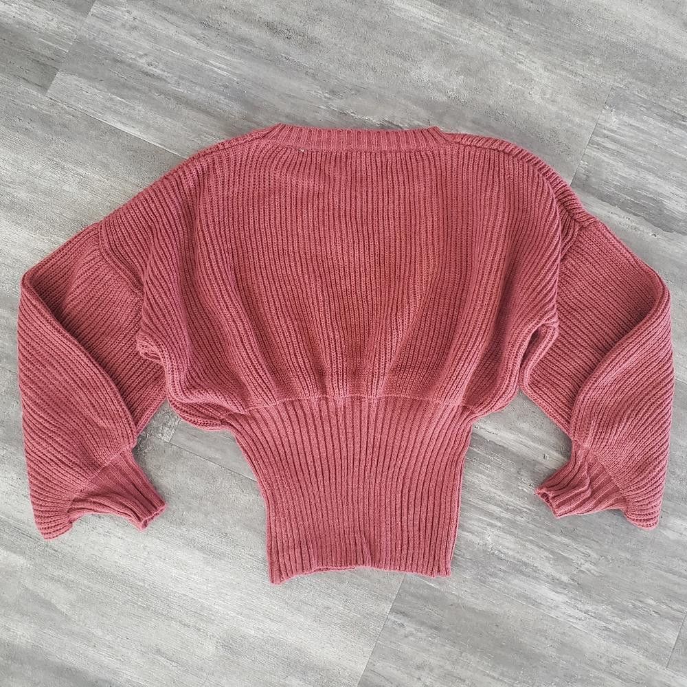 Fashion Nova Marsala | FASHION NOVA | Talk Is Cheap Sweater Size 26" / US 2 / IT 38 - 2 Thumbnail