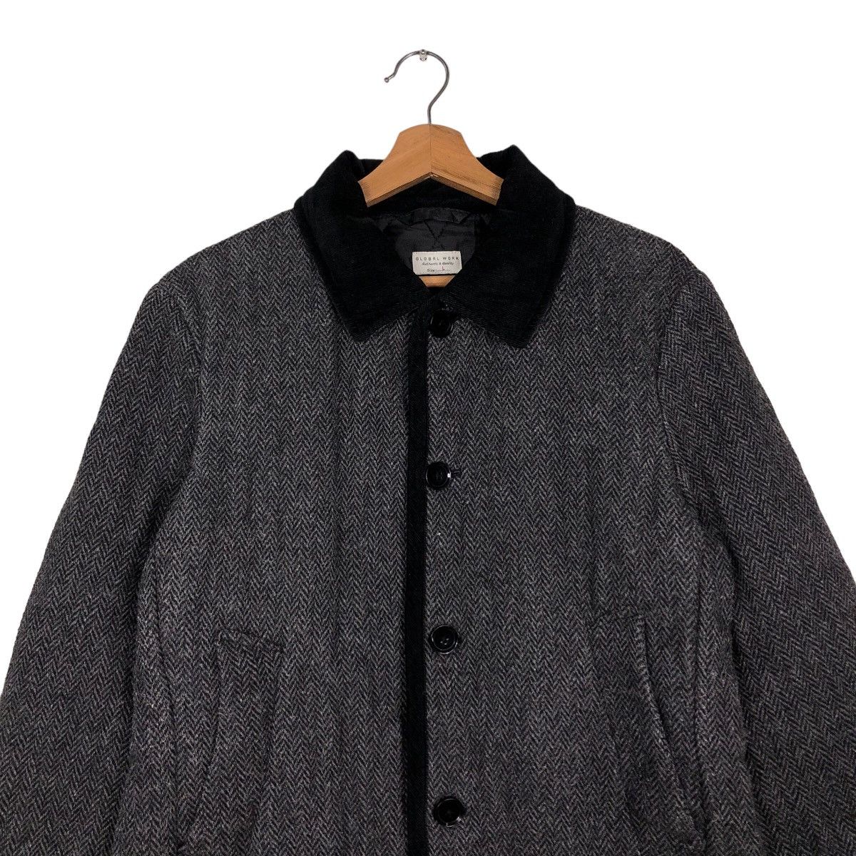 Japanese Brand 🔥Vintage Quilted Button Jacket Global Work Issey Miyake Size US L / EU 52-54 / 3 - 3 Thumbnail