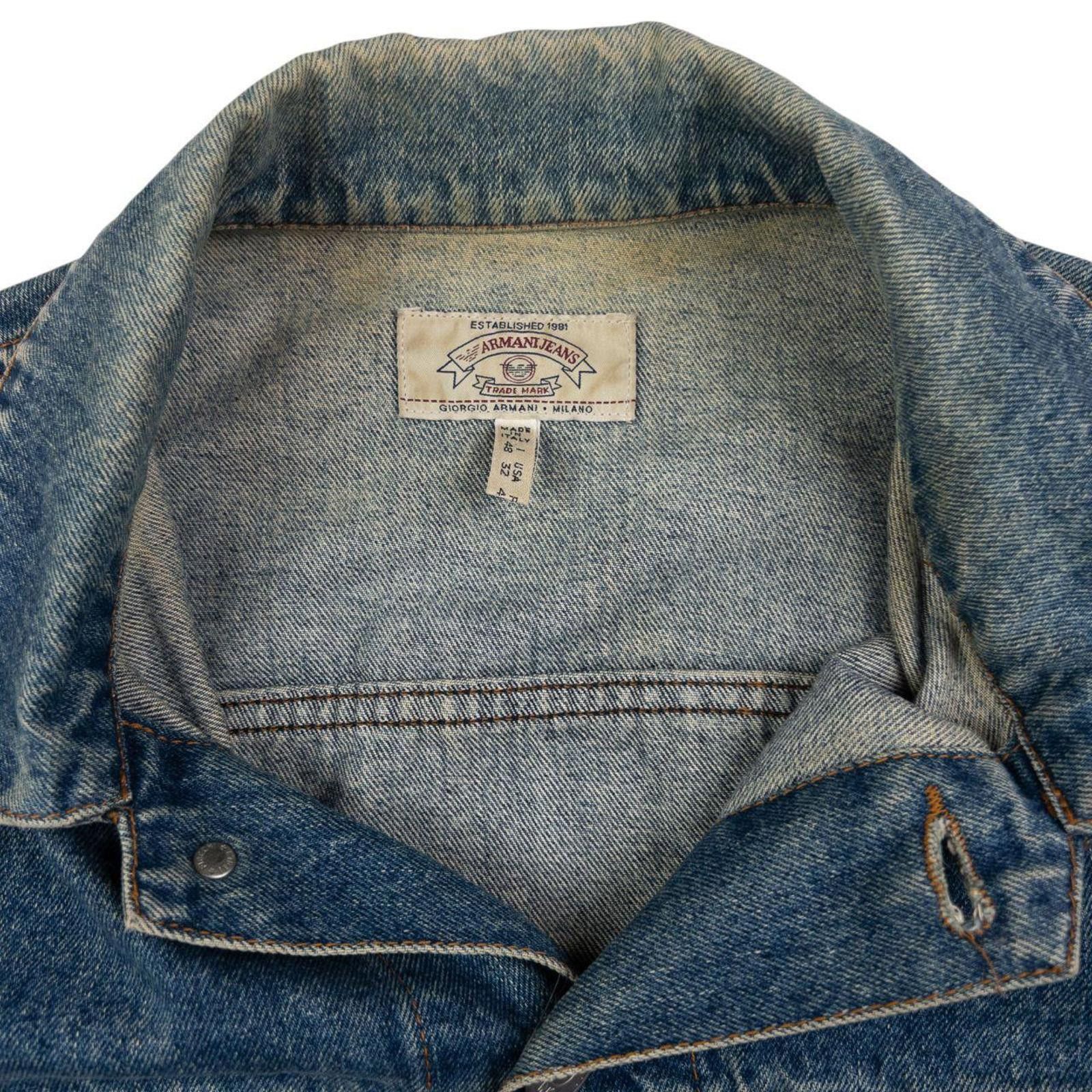 Armani Vintage Armani Jeans Button Up Denim Jacket Size Size US S / EU 44-46 / 1 - 4 Thumbnail