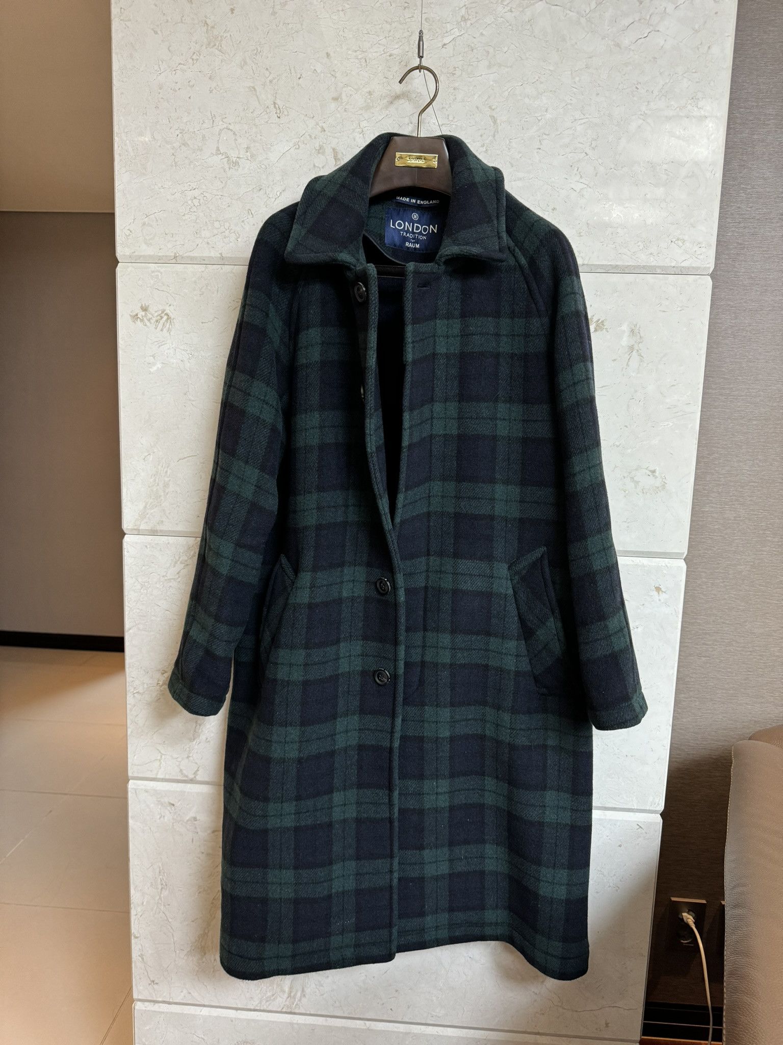 Other London Tradition / Black Watch Tartan Balmacaan Coat / 48 Size US M / EU 48-50 / 2 - 1 Thumbnail