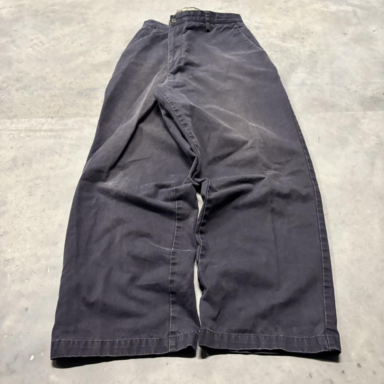 Japanese Brand × Vintage Crazy Vintage Y2K/2000s Baggy Faded Black Essential Casual Pants! Size US 34 / EU 50 - 3 Thumbnail