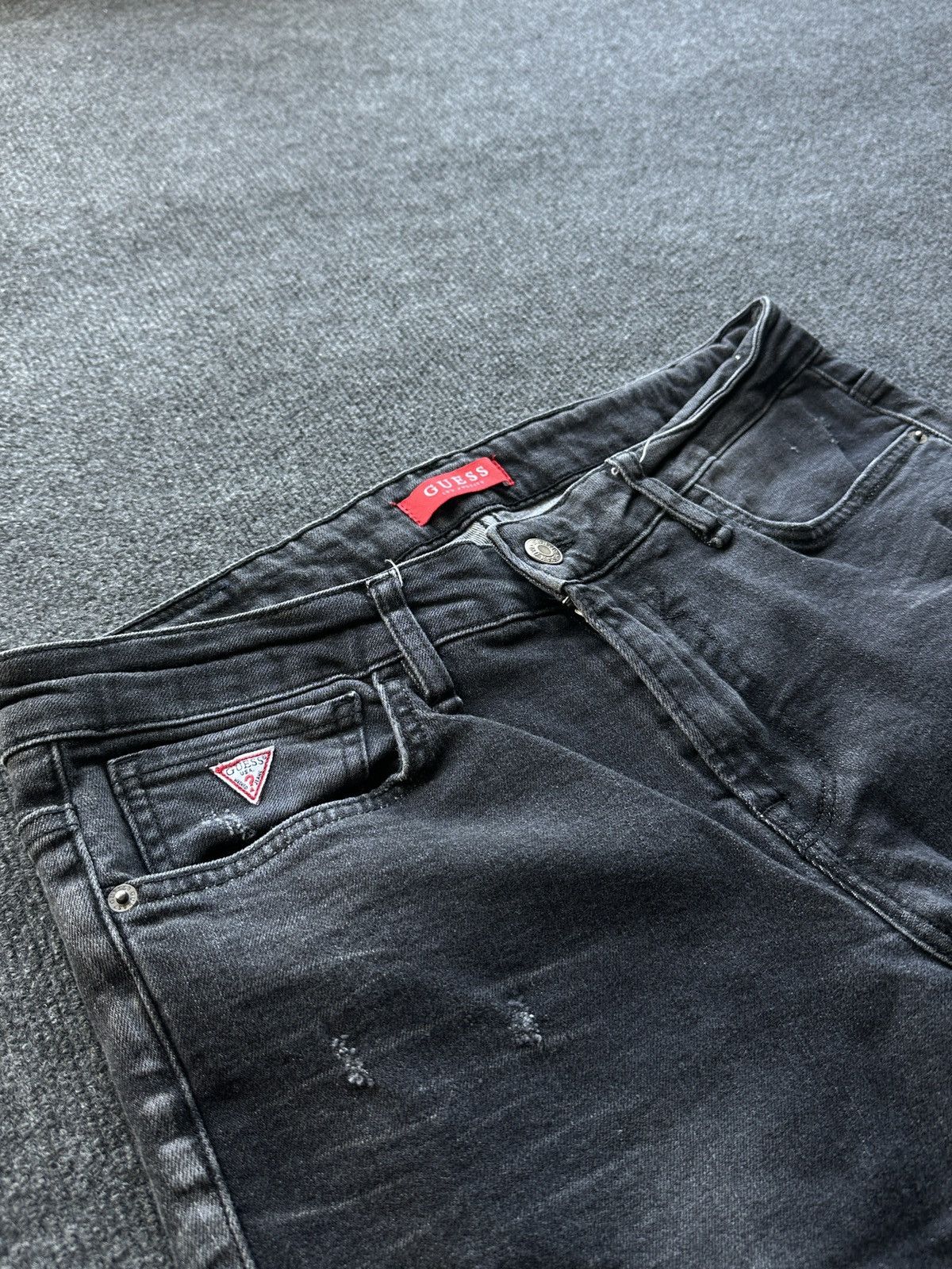 Guess SLIM🚨00S GUESS WITH LOGO MEN JEANS Y2K OPUIM Size US 32 / EU 48 - 7 Thumbnail