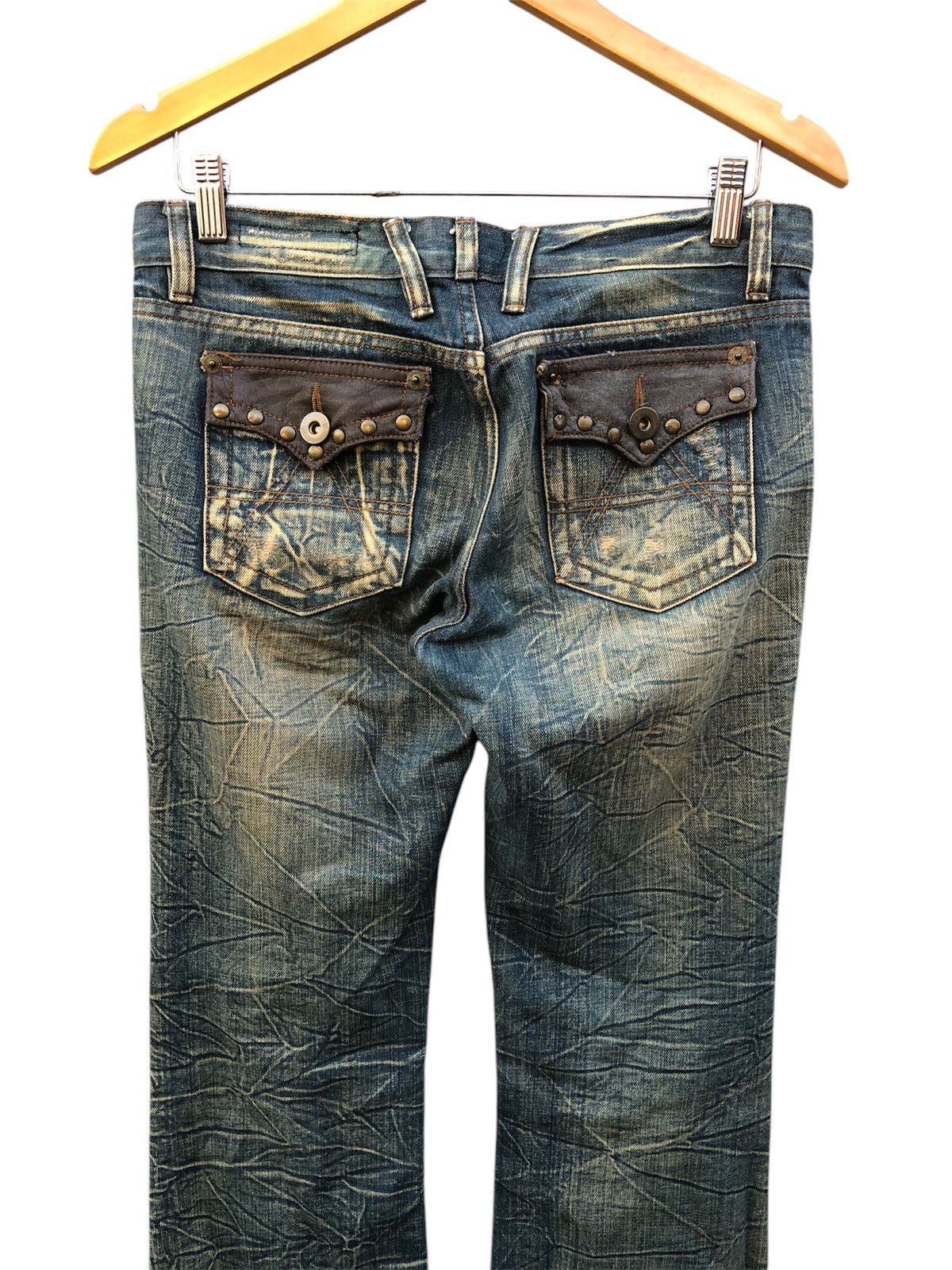 Japanese Brand Japanese Brand Blue Jam Flared Jeans Size US 29 - 7 Thumbnail