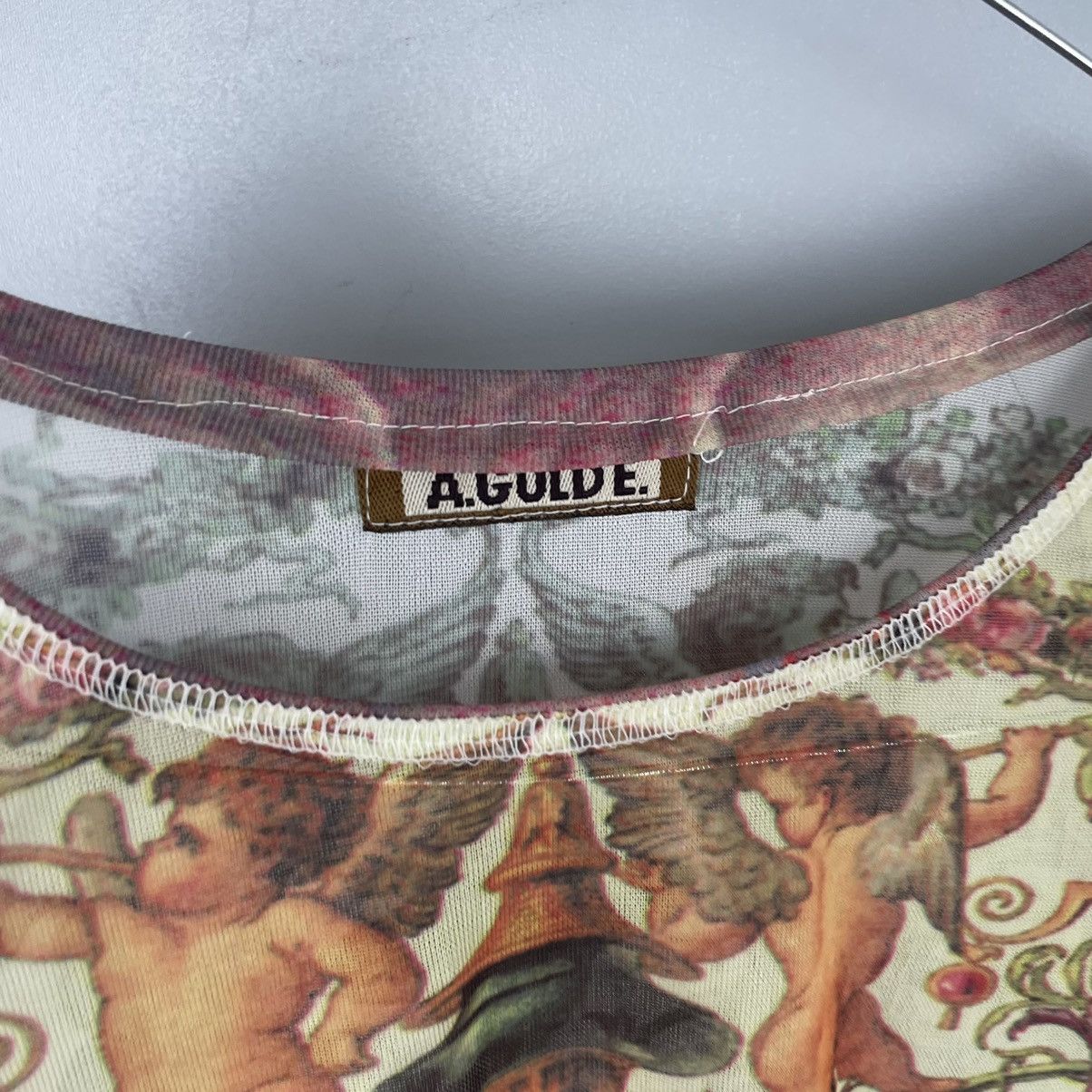 Agolde × Hysteric Glamour Agolde Long Sleeve Angel Renesance Mesh Top y2k Size L / US 10 / IT 46 - 7 Thumbnail