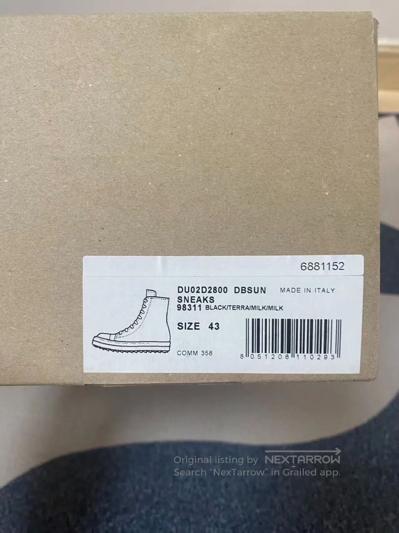 Rick Owens Rick Owens Flame Series Brown Striped Converse. Size US 8 / EU 41 - 4 Thumbnail