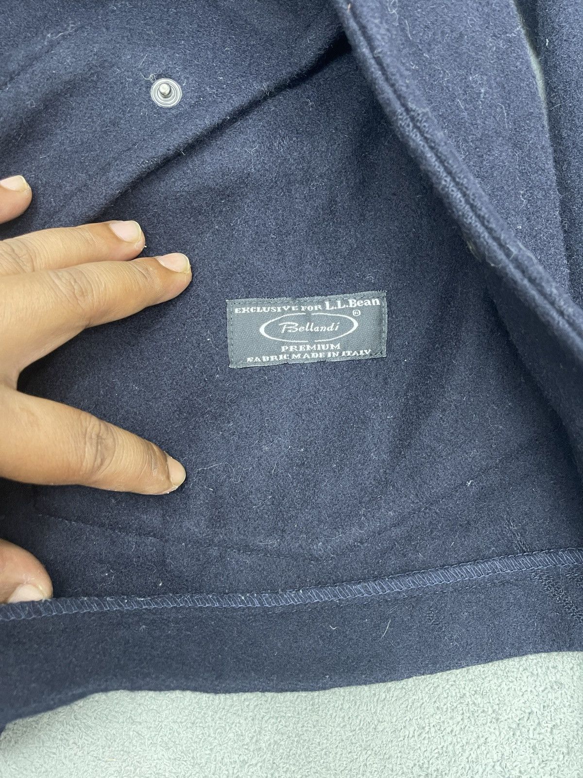 L.L. Bean × Vintage ARCHIVE💥VTG L.L. BEAN WOOL BUTTON JACKET FABRIC BY BELLANDI Size US M / EU 48-50 / 2 - 9 Thumbnail