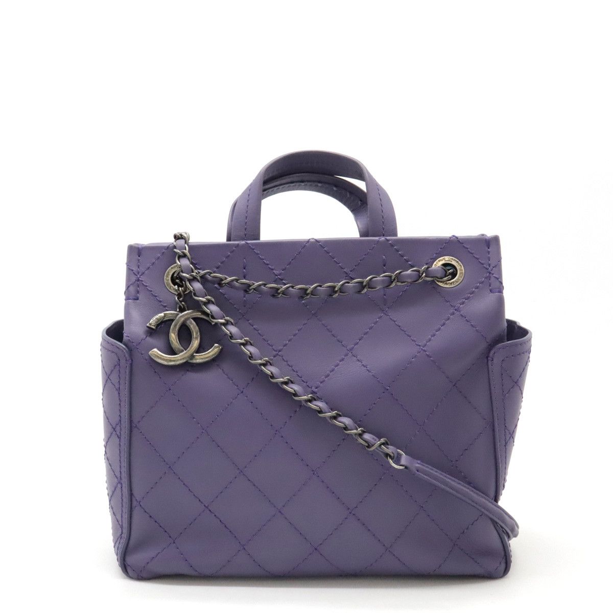 Chanel Chanel Chanel Wild Stitch Leather Tote Bag A94231 Leather Tote Bag A94231 in Very Good Condition Size ONE SIZE - 1 Thumbnail