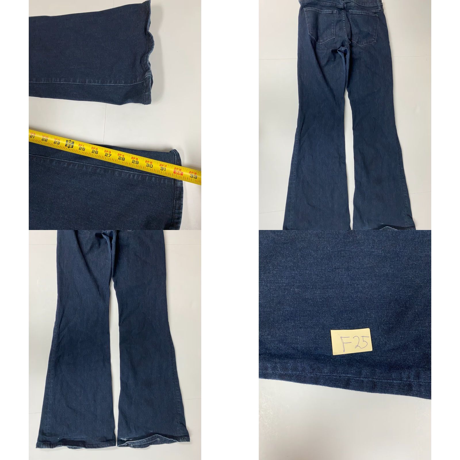 Banana Republic Banana Republic Womens Jeans 28 Blue Dark Bootcut Premium Denim Jeans Regular Cotton Denim Zip Pockets Stretch 32in Inseam Womens Mens? Size 28" / US 6 / IT 42 - 8 Thumbnail