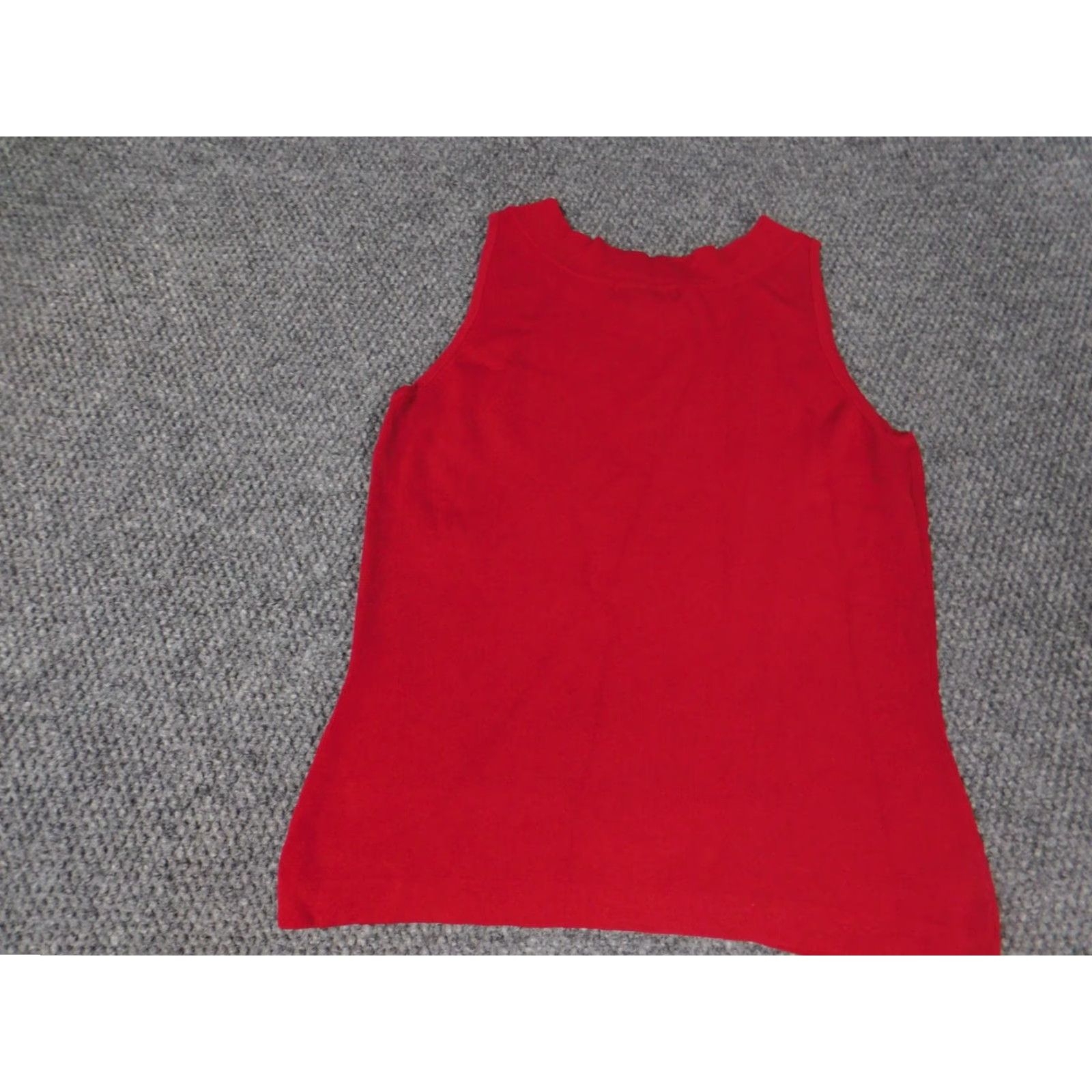 Vintage Dressbarn Blouse Shirt Womens Small Red Pullover Stretch Casual Sleeve Collared Nylon Rayon Breathable Regular Classic Ruffle Size S / US 4 / IT 40 - 7 Thumbnail
