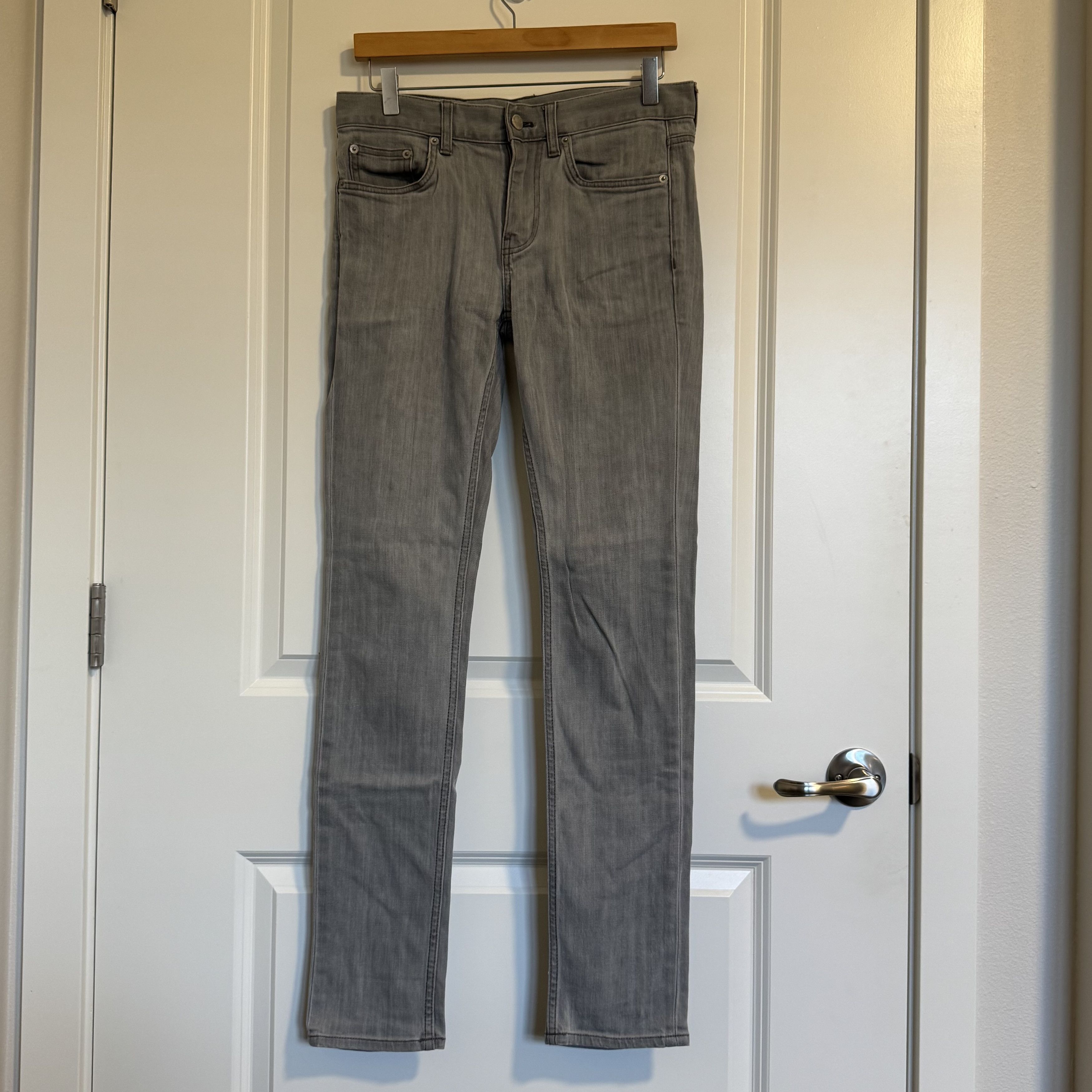 Blk Dnm BLK DNM Steal Grey Jeans 01 Mens Size 29 Width 32 Length Size US 29 - 1 Thumbnail