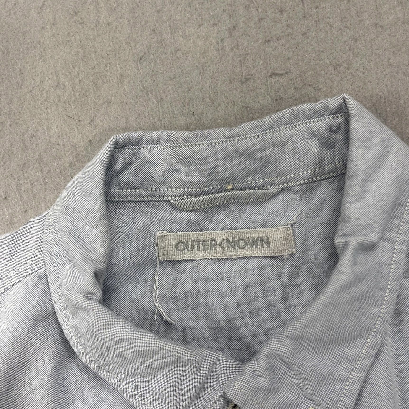 Outerknown Outerknown Shirt Mens XL Blue Chambray Button Down Long Sleeve Organic Cotton Size US XL / EU 56 / 4 - 6 Thumbnail