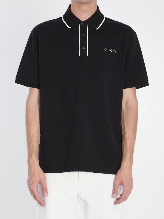 Gucci GUCCI Men Polo Shirts 806250 BLACK Size US L / EU 52-54 / 3 - 1 Thumbnail