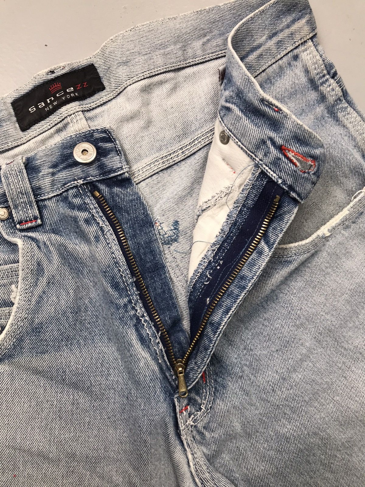 Southpole Vintage Sancezz carpenter repaired denim Size US 34 / EU 50 - 6 Thumbnail