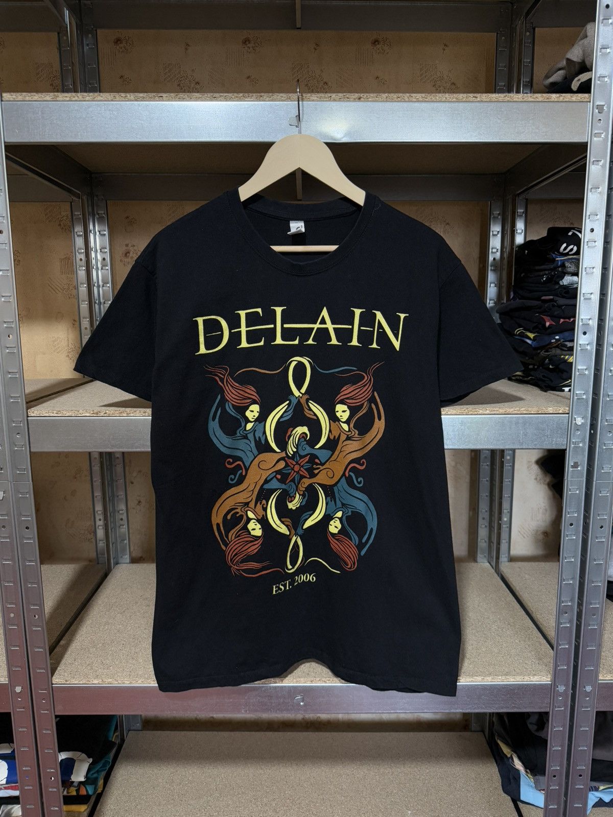 Band Tees × Vintage Vintage Delain Tour 2019 Rock Band Retro T-Shirt Y2K Size US M / EU 48-50 / 2 - 1 Thumbnail