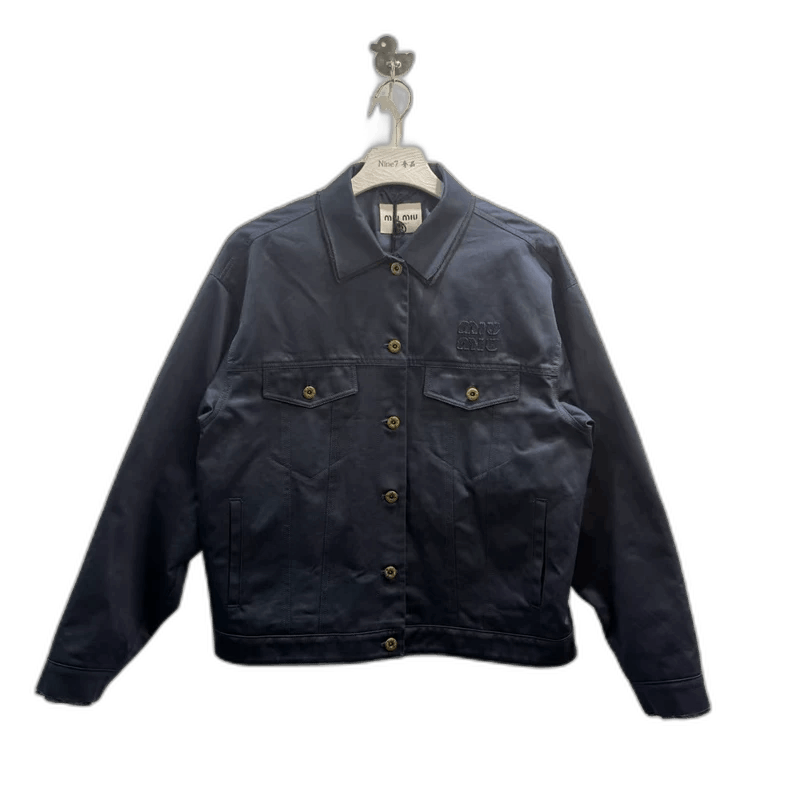 Miu Miu Miu Miu Vintage Logo Embroidered Jacket-yf Size US M / EU 48-50 / 2 - 1 Thumbnail