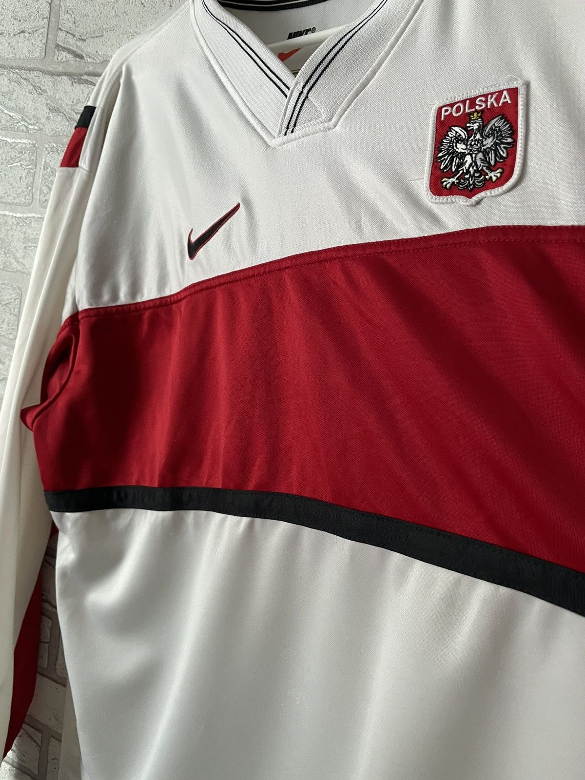 Nike × Vintage RARE Poland 1998 2000 Long Sleeve Football Soccer Jersey Size US XL / EU 56 / 4 - 10 Thumbnail
