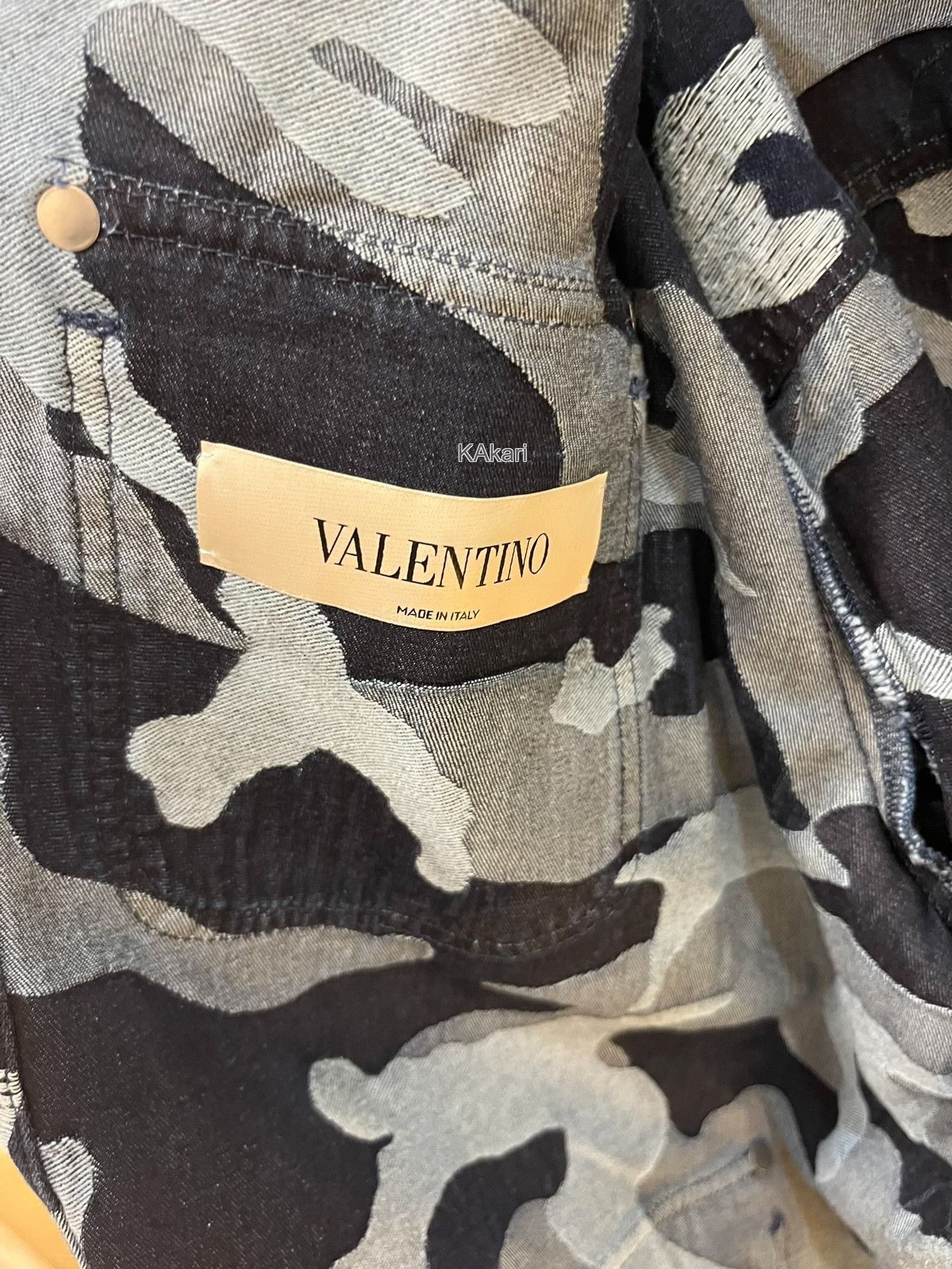 Valentino Valentino Camouflage Denim Jacket Size US S / EU 44-46 / 1 - 6 Thumbnail