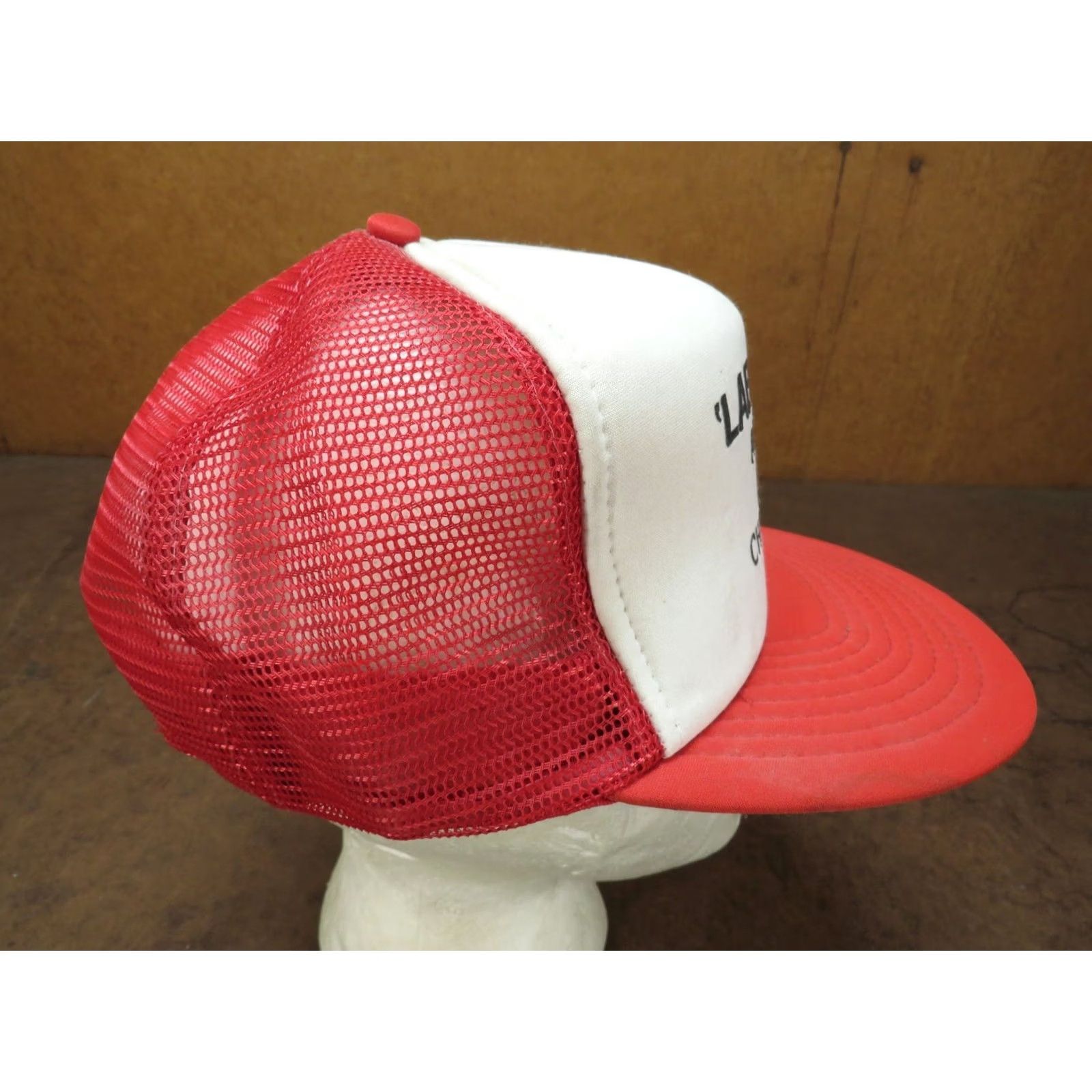 Vintage Vintage 1988 Labor Day Auction Snapback Hat - Red White Cap Size ONE SIZE - 4 Thumbnail