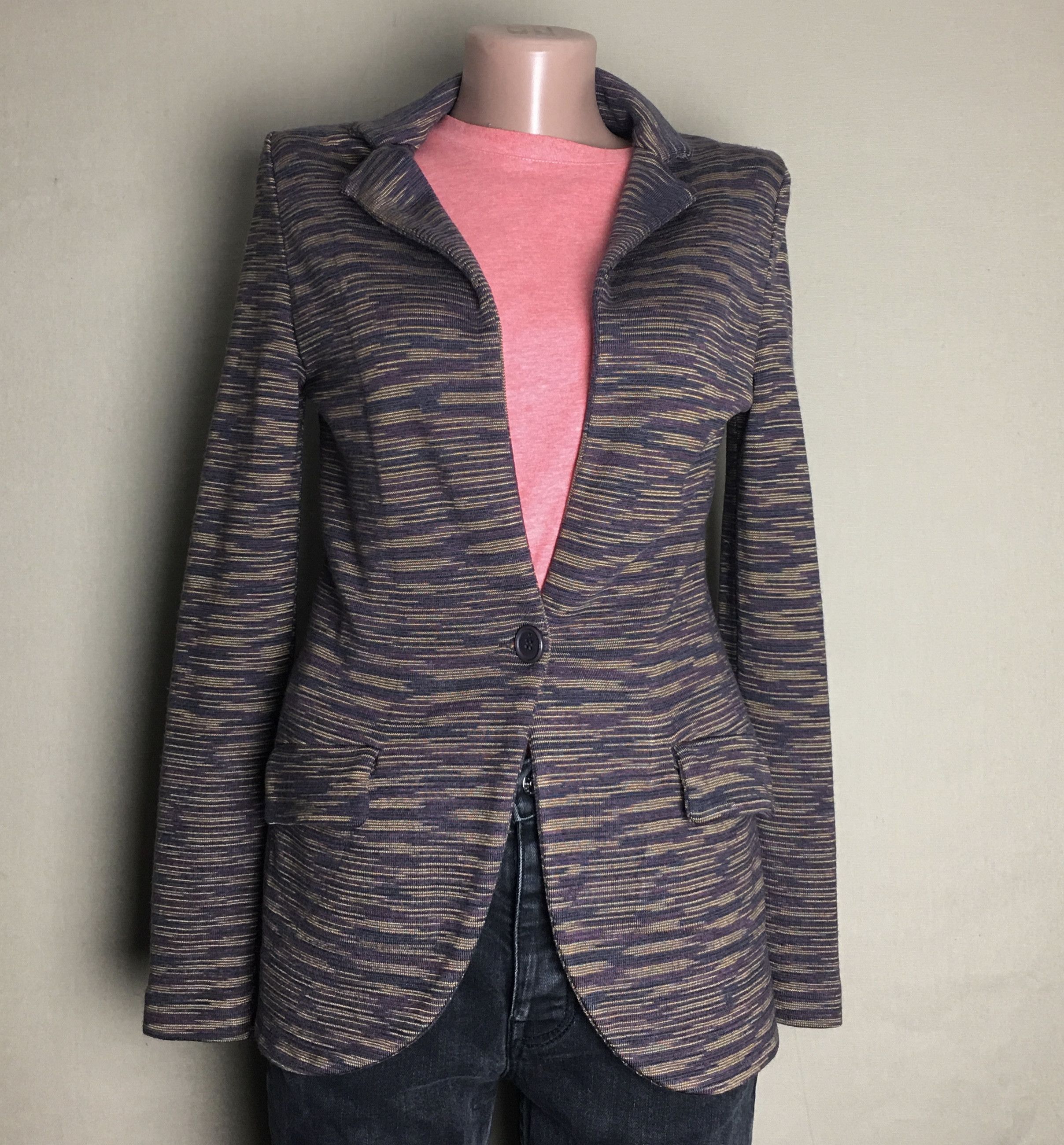 Missoni Missoni Patterned Knit Single Breasted Blazer Jacket EU36 Size M / US 6-8 / IT 42-44 - 1 Thumbnail