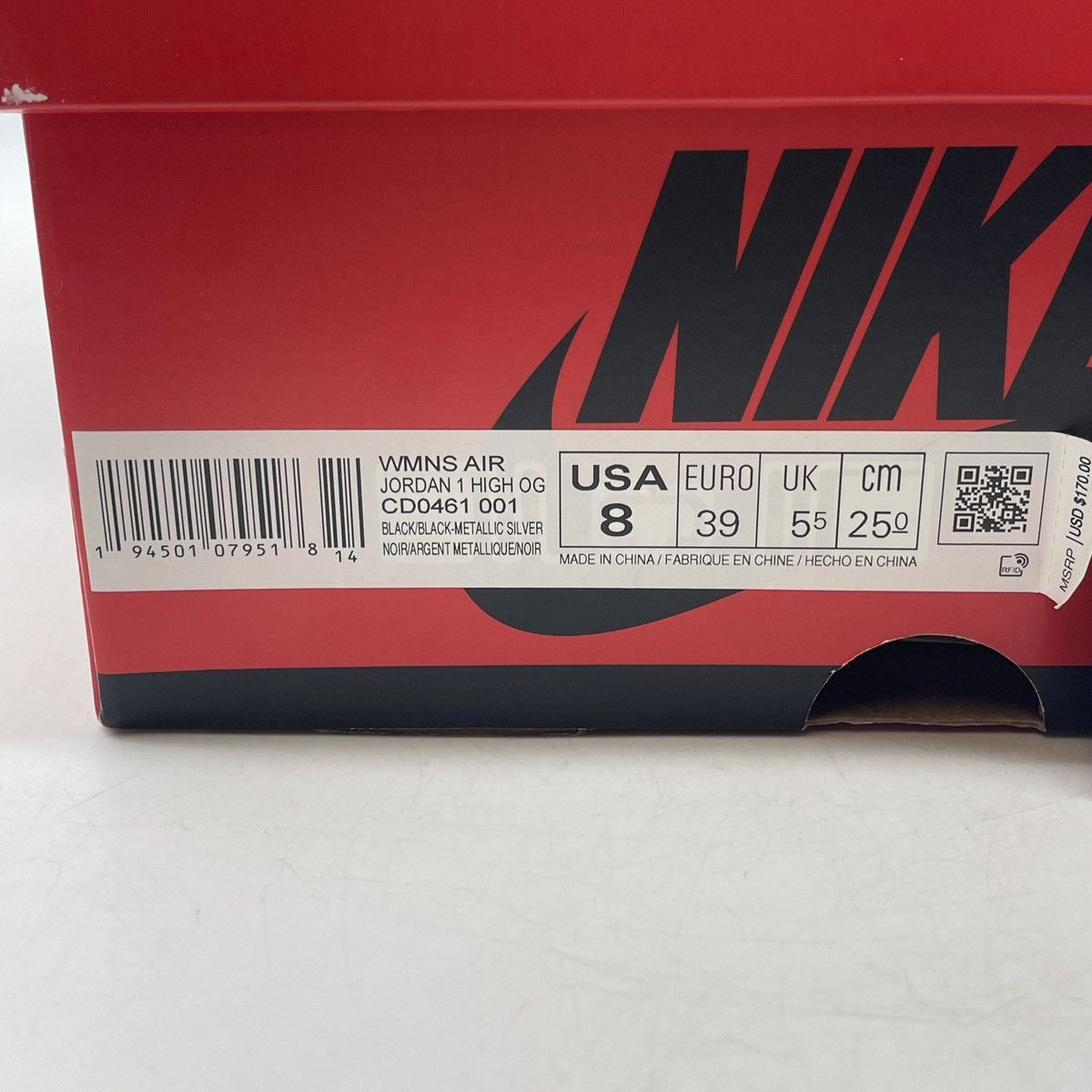 Jordan Brand Air Jordan 1 high silver toe Size US 8 / EU 41 - 9 Thumbnail
