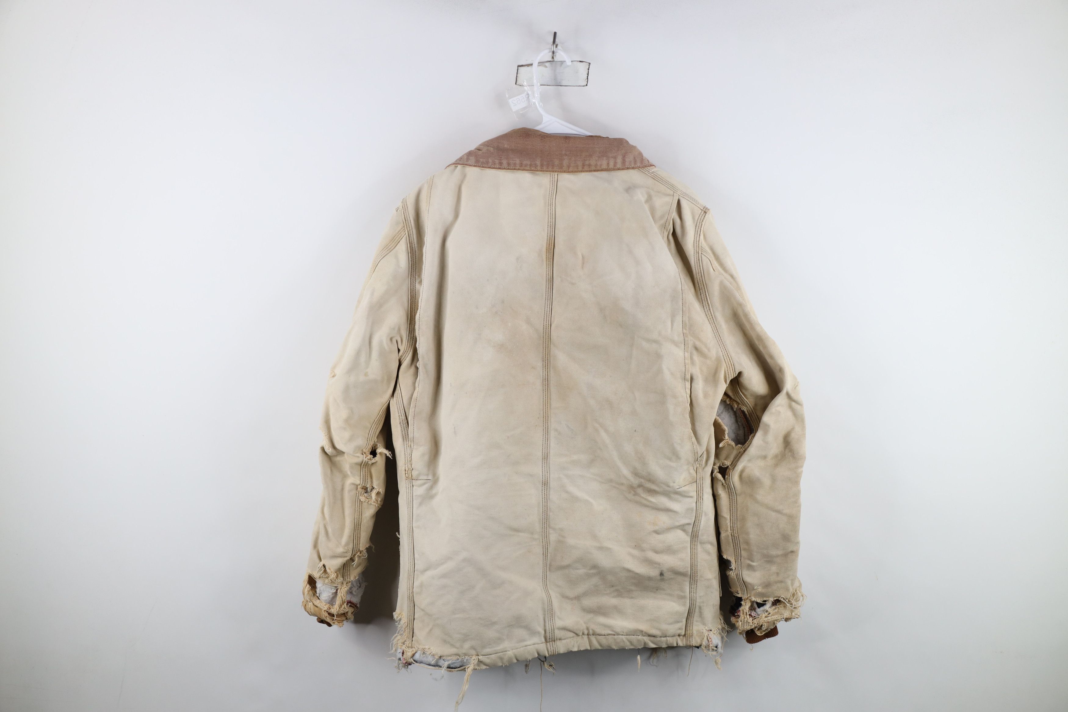 Carhartt Vintage 90s Carhartt Quilted Chore Barn Jacket Duck Brown Size US L / EU 52-54 / 3 - 16 Thumbnail