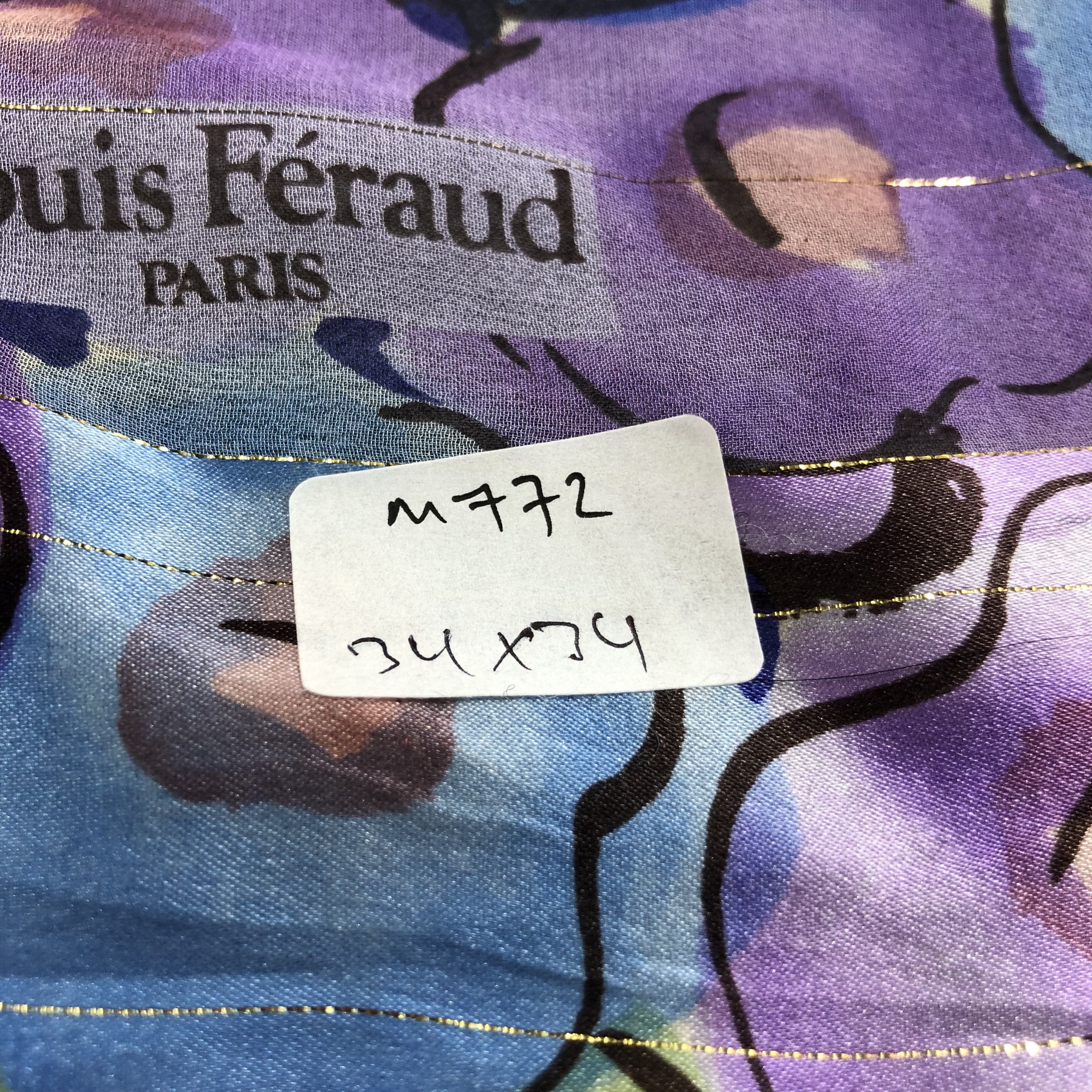 Louis Feraud Louis Feraud Abstract Silk Scarf M772 Size ONE SIZE - 6 Thumbnail