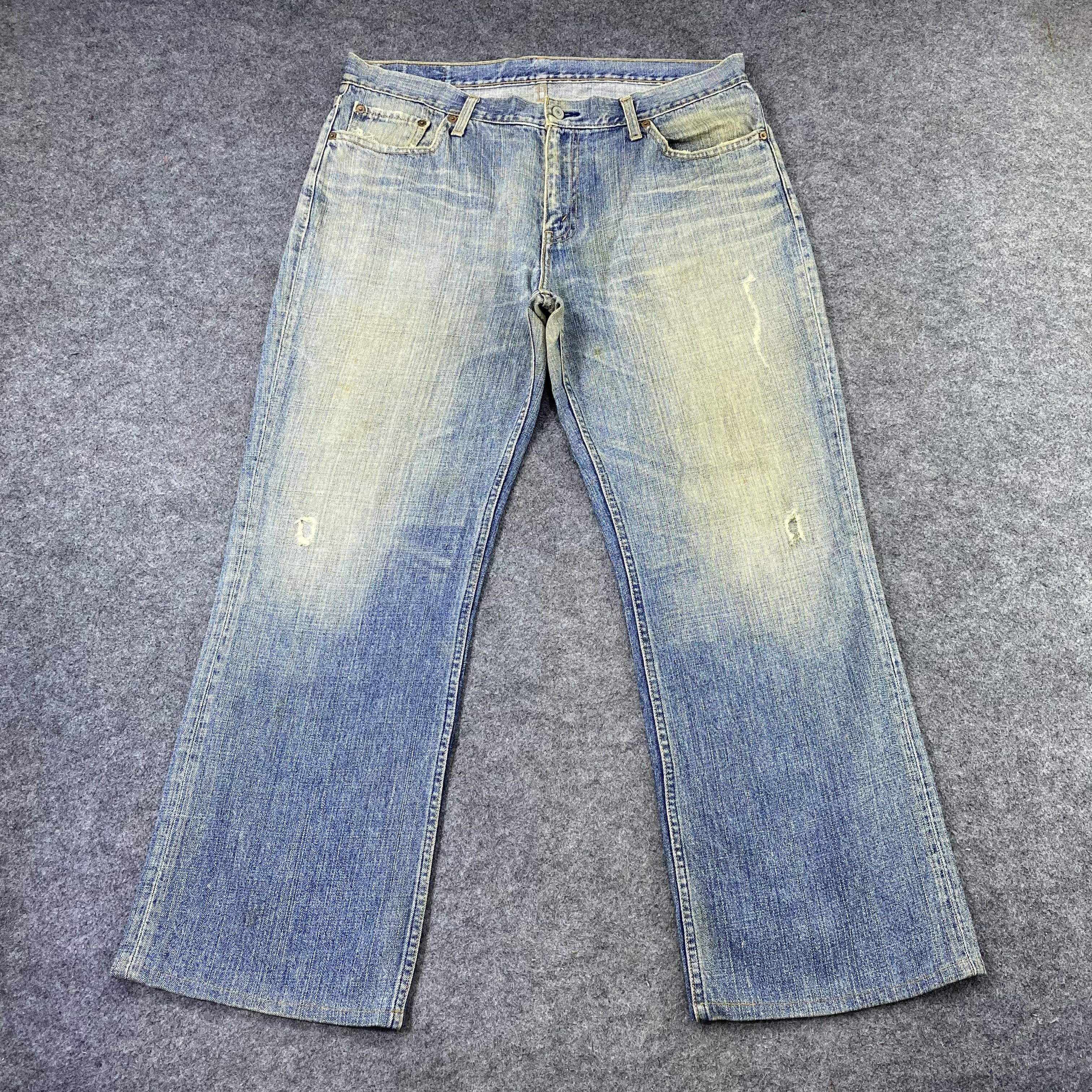 Levi's × Levi's Vintage Clothing × Vintage Vintage Levi's Distressed Blue Wash Jeans-J1178 Size US 38 / EU 54 - 2 Thumbnail