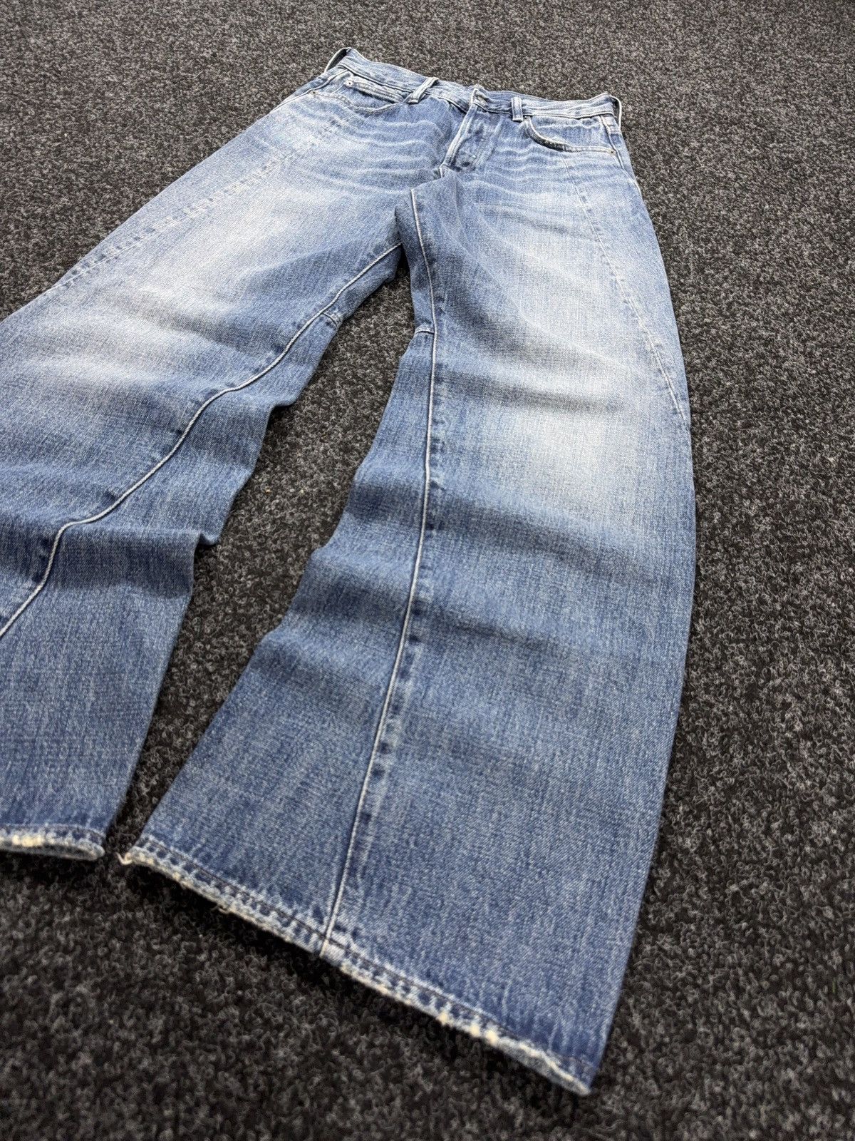 G-Star Vntg 00s G-Star RAW Contor 3D Wide Tapered Washed JeansY2K Size 25" / US 0 / IT 36 - 3 Thumbnail