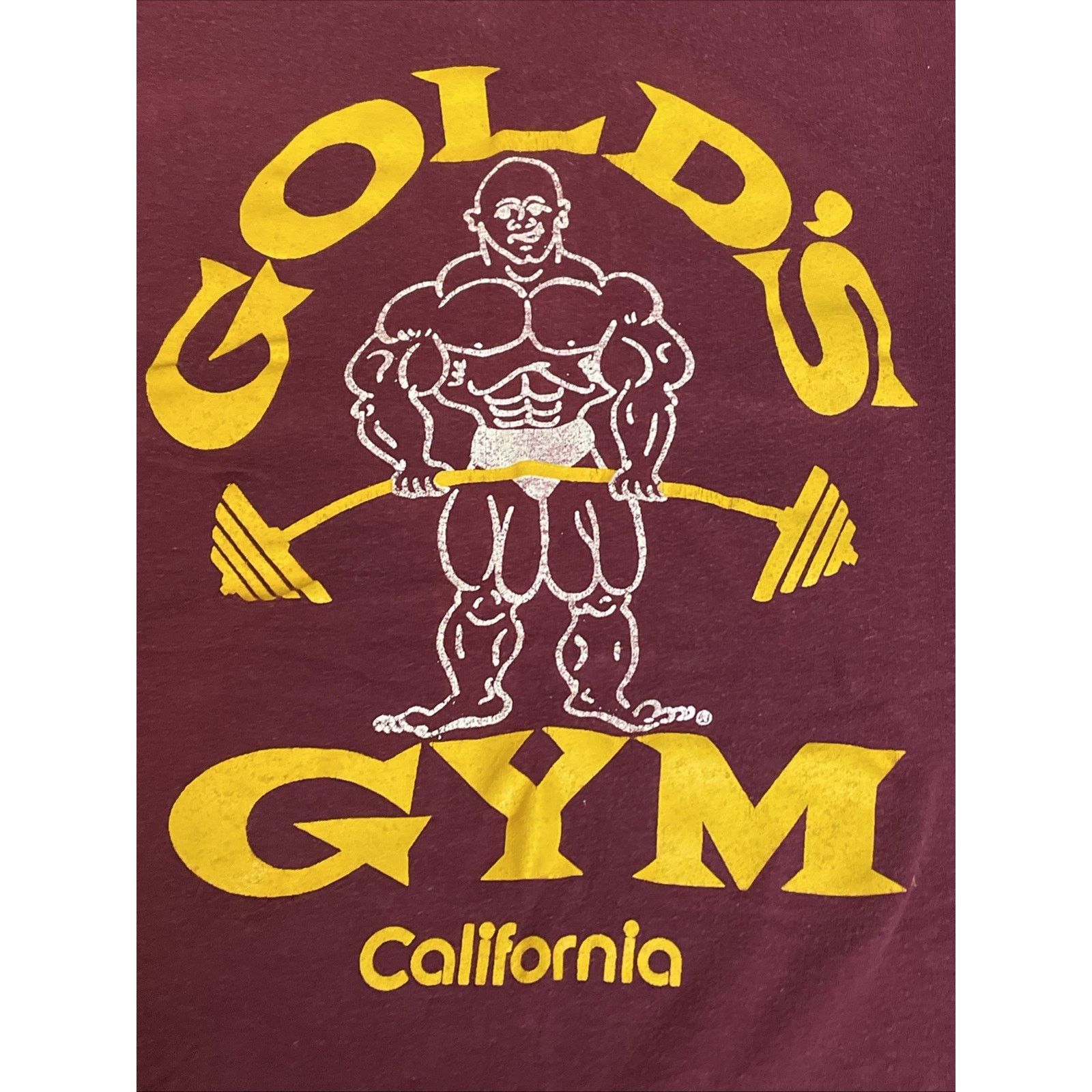 Other 80s Golds Gym California mens small maroon t shirt stedman Size US S / EU 44-46 / 1 - 2 Thumbnail