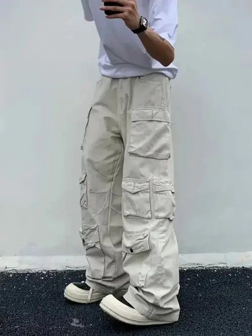 VIBE Unisex Loose Casual Spring Cargo pants Size US 36 / EU 52 - 3 Thumbnail